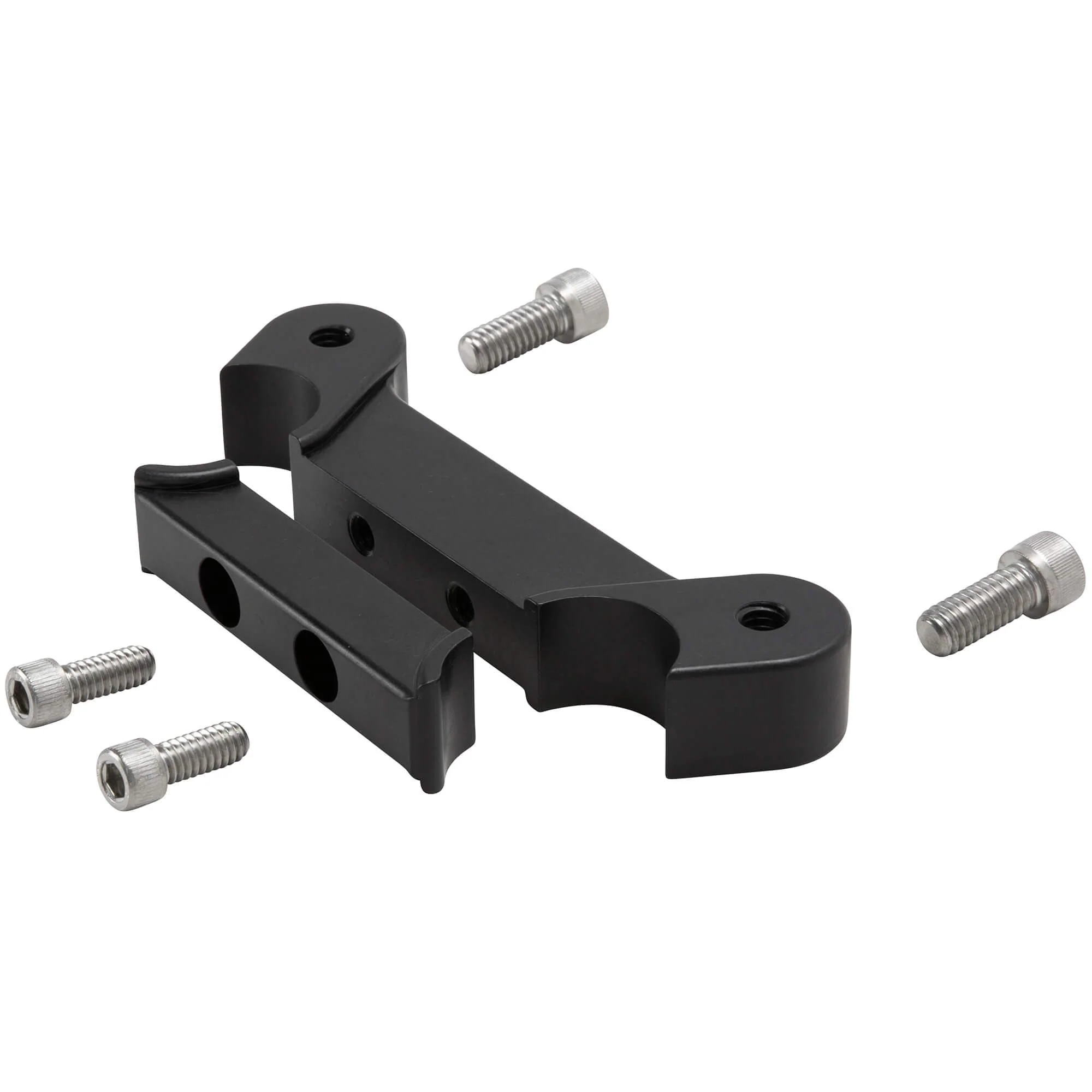 Speedometer Gauge Riser Mount for 1 inch T-Bar Handlebars - Black - Image 4