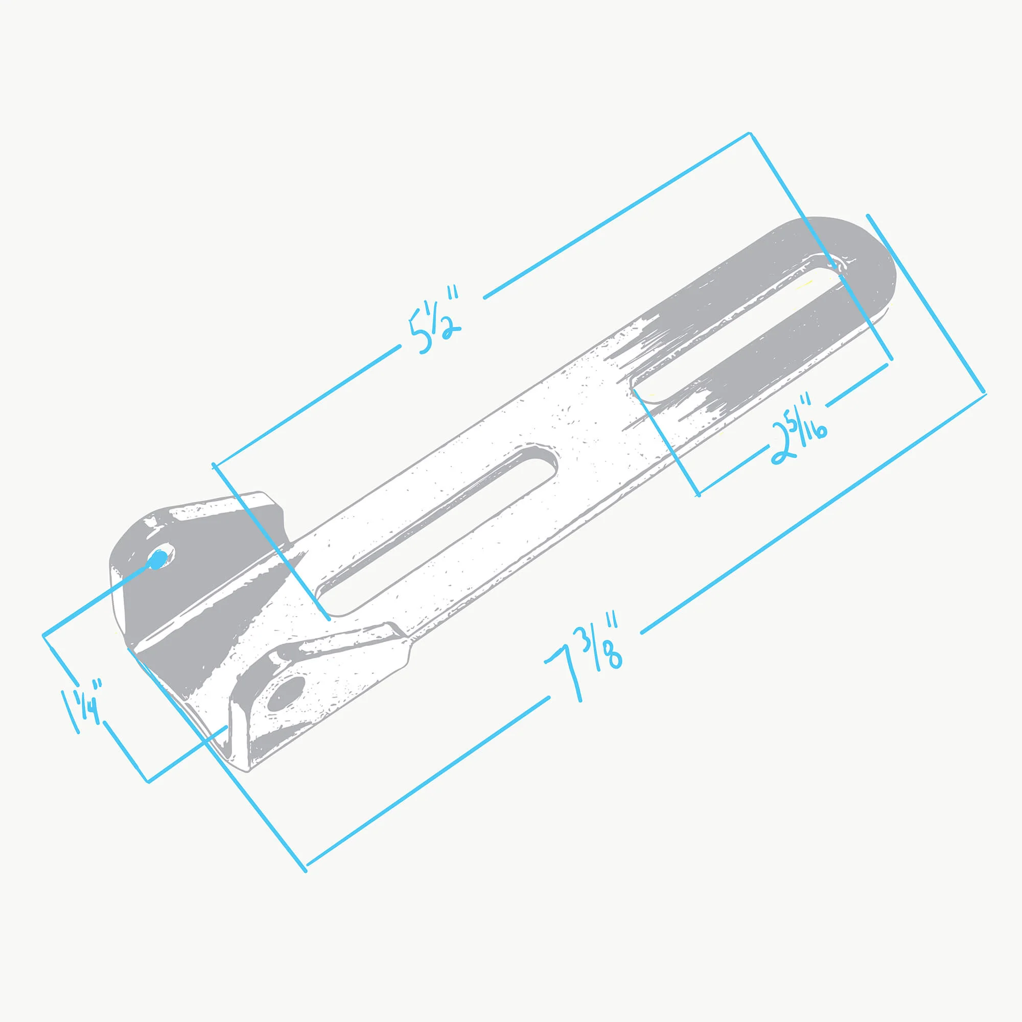 Stainless Steel Solo Seat Hinge / Pivot Bracket - Harley Ironhead Sportster 1957-1978 - Image 3