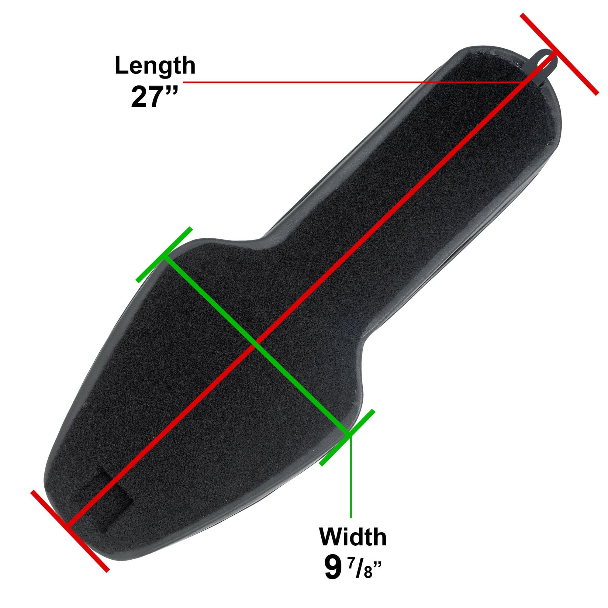 Sporty 2-up - Black Arched Pleats - 1982-2003 Harley-Davidson Sportsters - Image 2