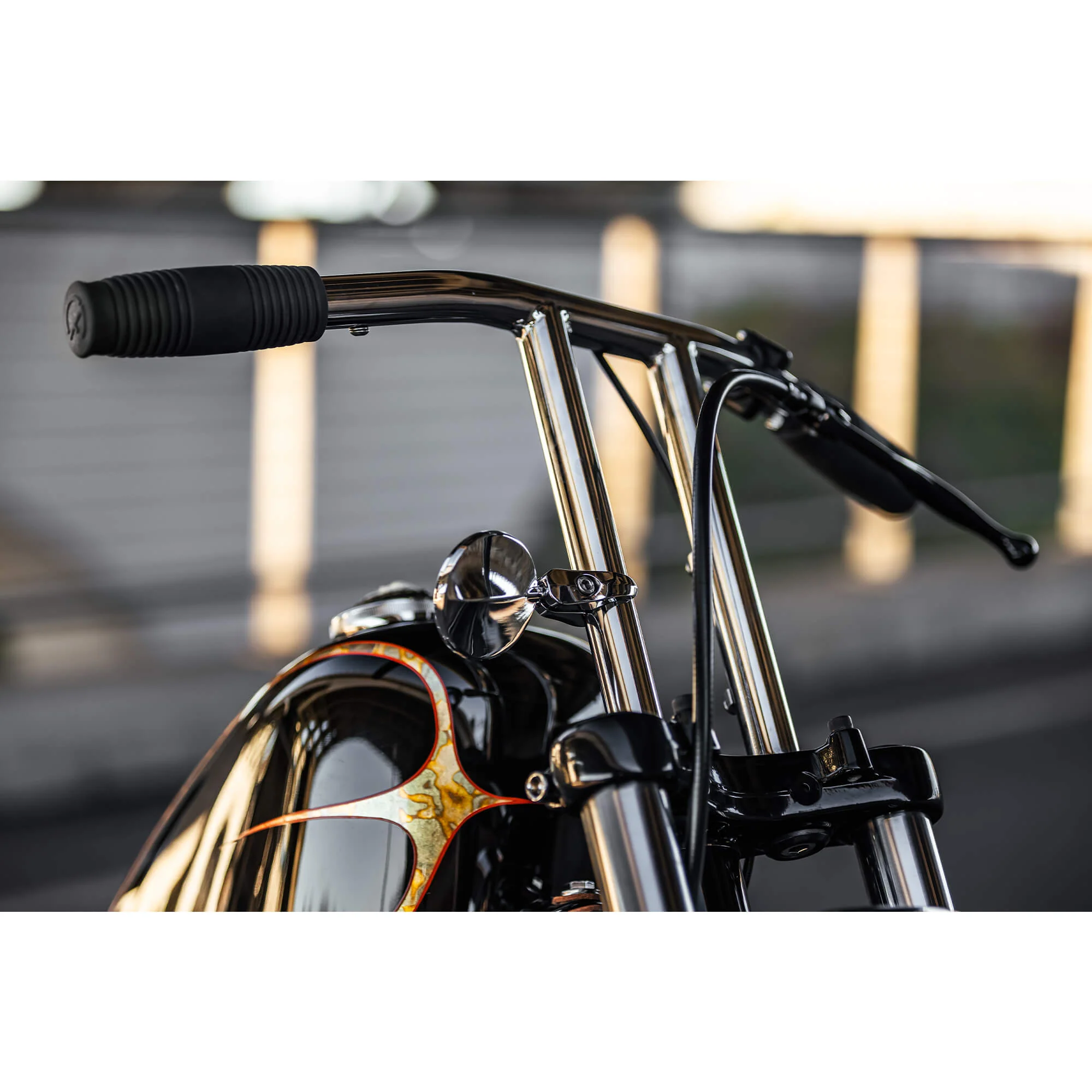 T-Bars Handlebars - 10 inch Rise - 1-Inch Diameter - Chrome - Image 10