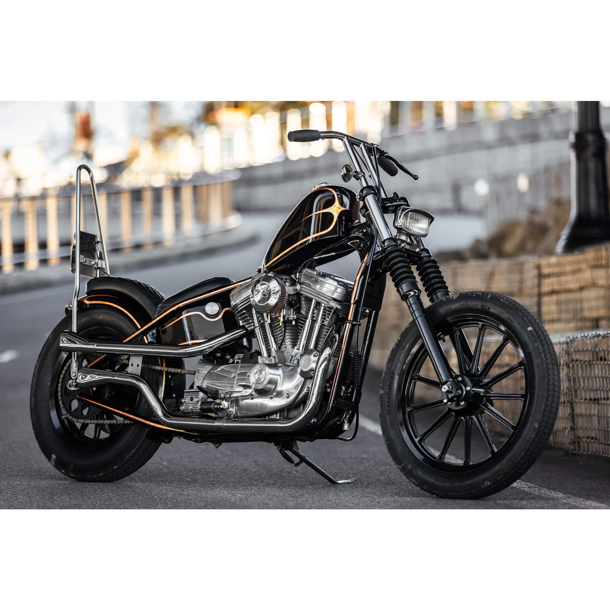 T-Bars Handlebars - 10 inch Rise - 1-Inch Diameter - Chrome - Image 9