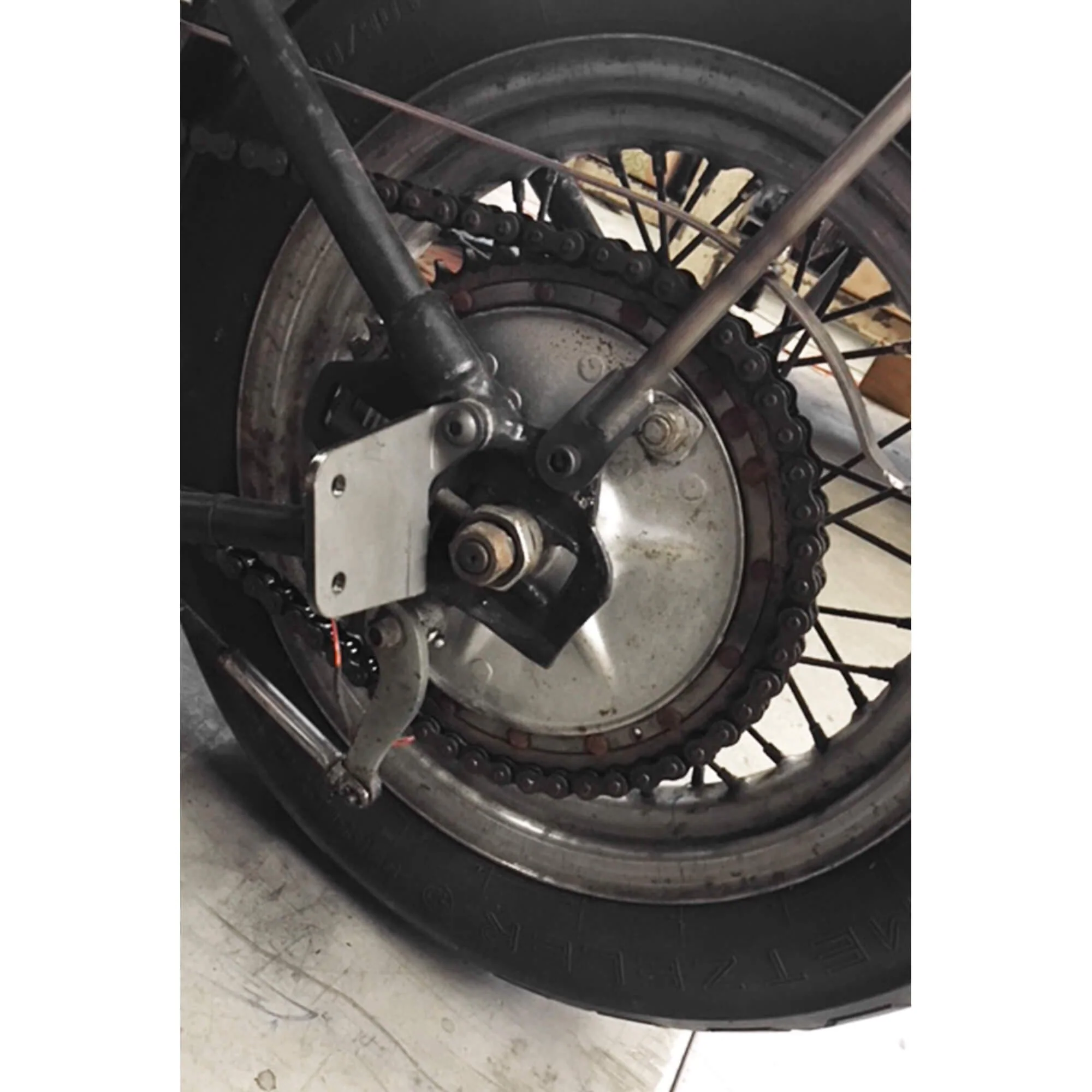 Axle Plate License Plate Bracket for 1936 - 1957 Harley-Davidson Big Twin Rigid Frames - Image 11