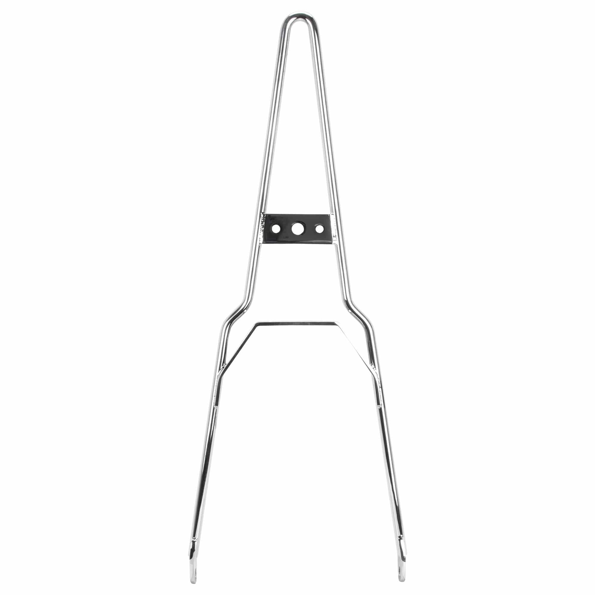 Chrome Pointed Sissy Bar - Flat Fender - Box Tail Light