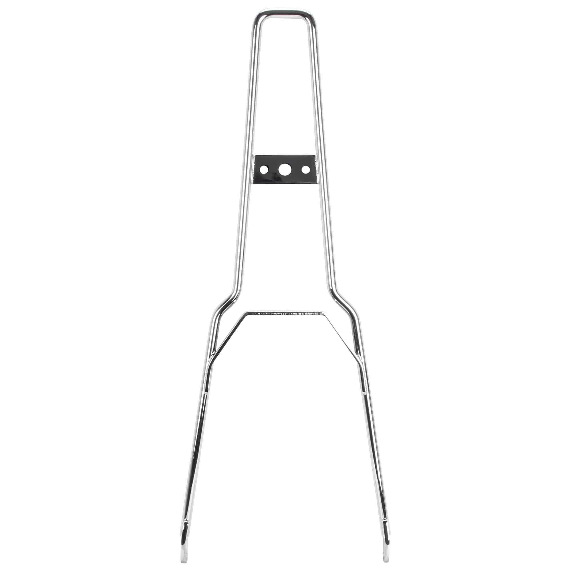 Chrome Square Top Sissy Bar - Flat Fender - Box Tail Light