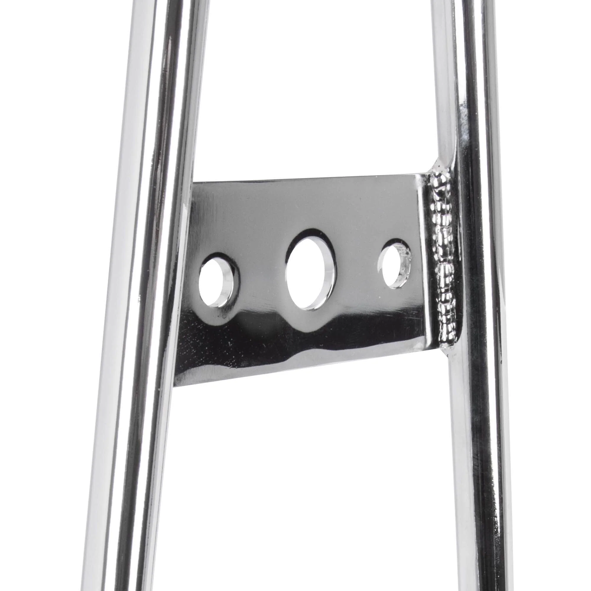 Chrome Square Top Sissy Bar - Flat Fender - Box Tail Light - Image 7