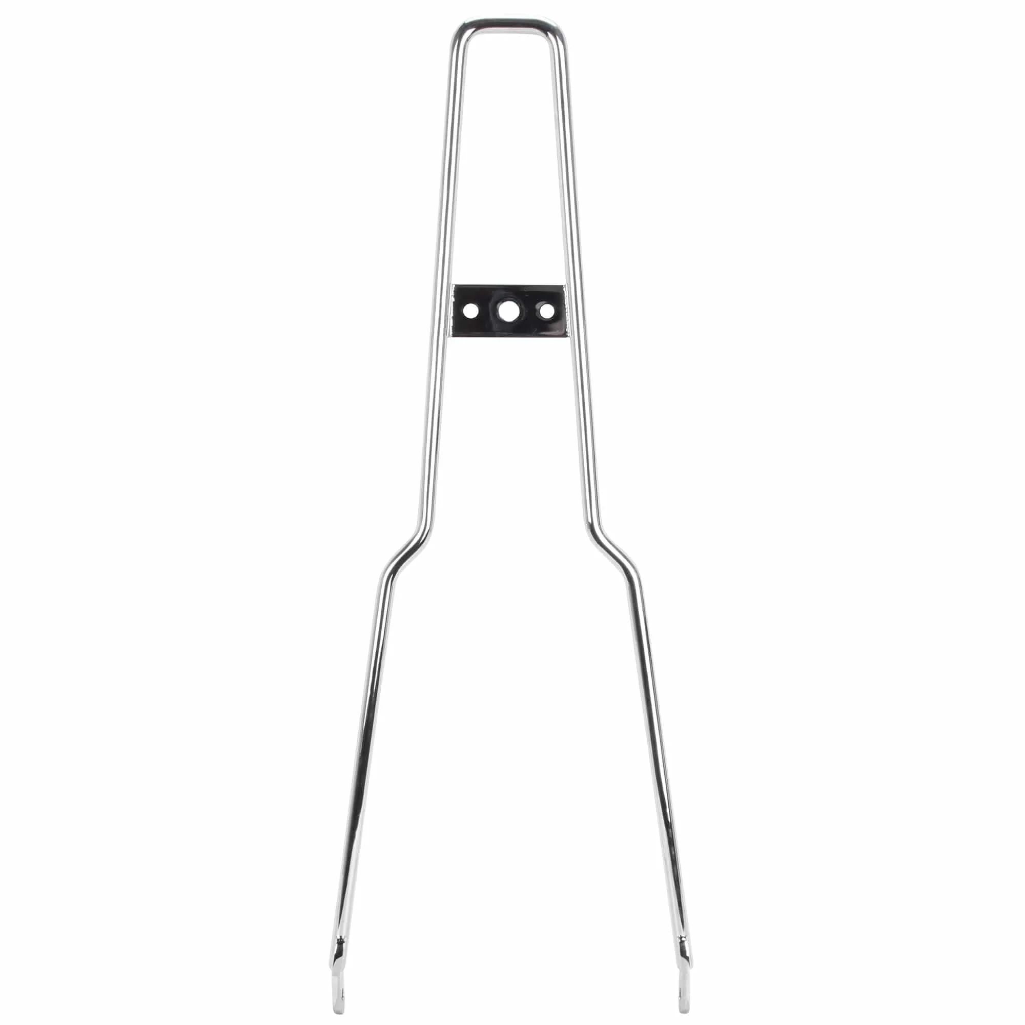 Chrome Square Top Sissy Bar - Round Fender - Box Tail Light