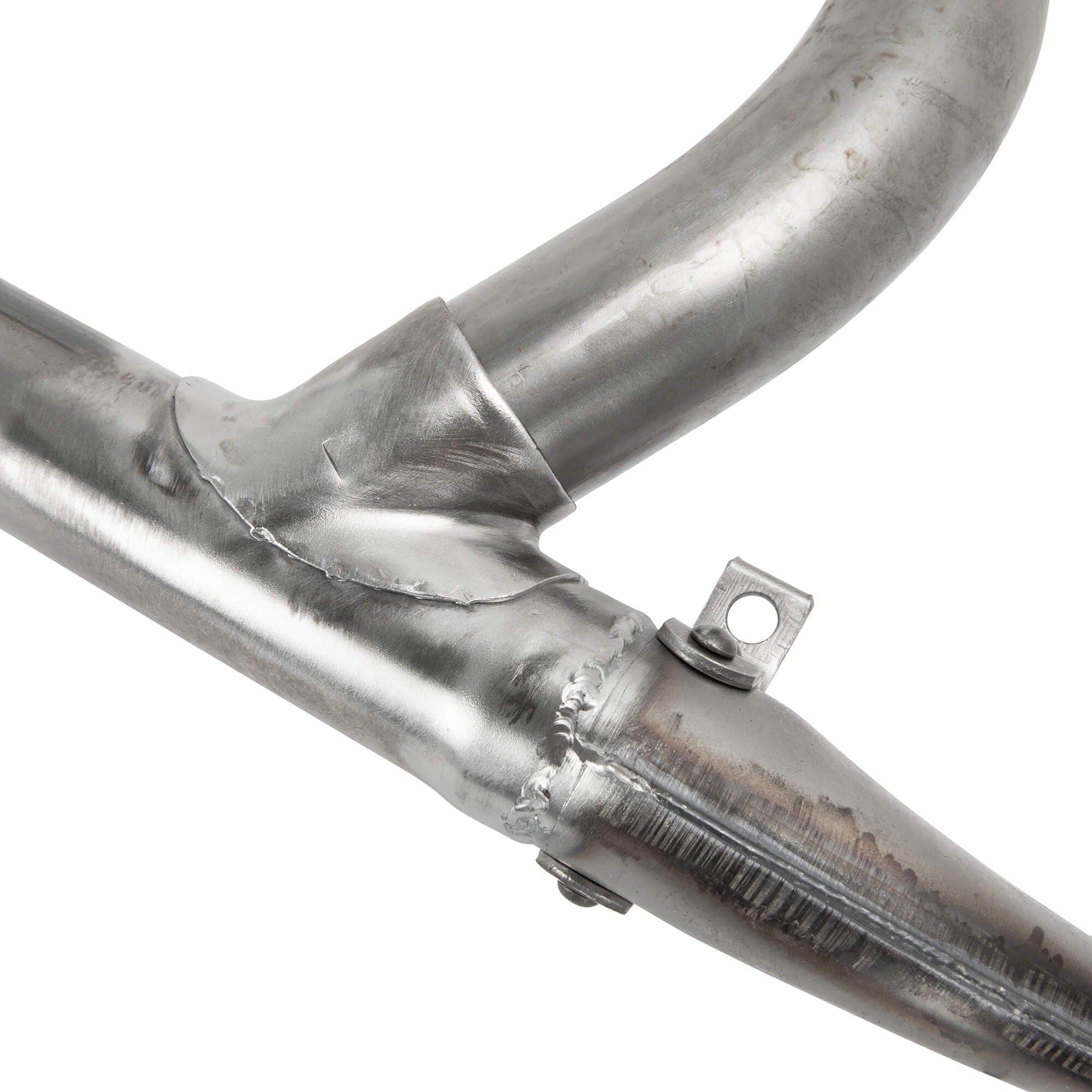 Exhaust Pipe Set 1966-1969 Harley-Davidson Generator Shovelhead FL FLH 74 ci - Bare Steel - Image 2