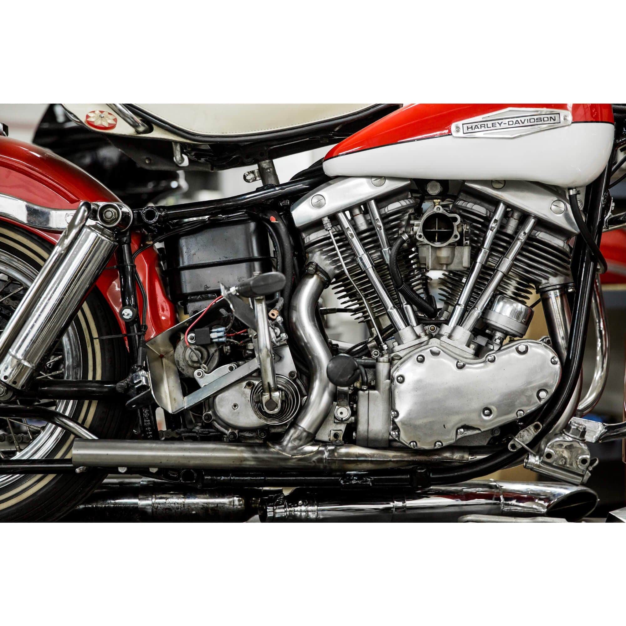 Exhaust Pipe Set 1966-1969 Harley-Davidson Generator Shovelhead FL FLH 74 ci - Bare Steel - Image 7