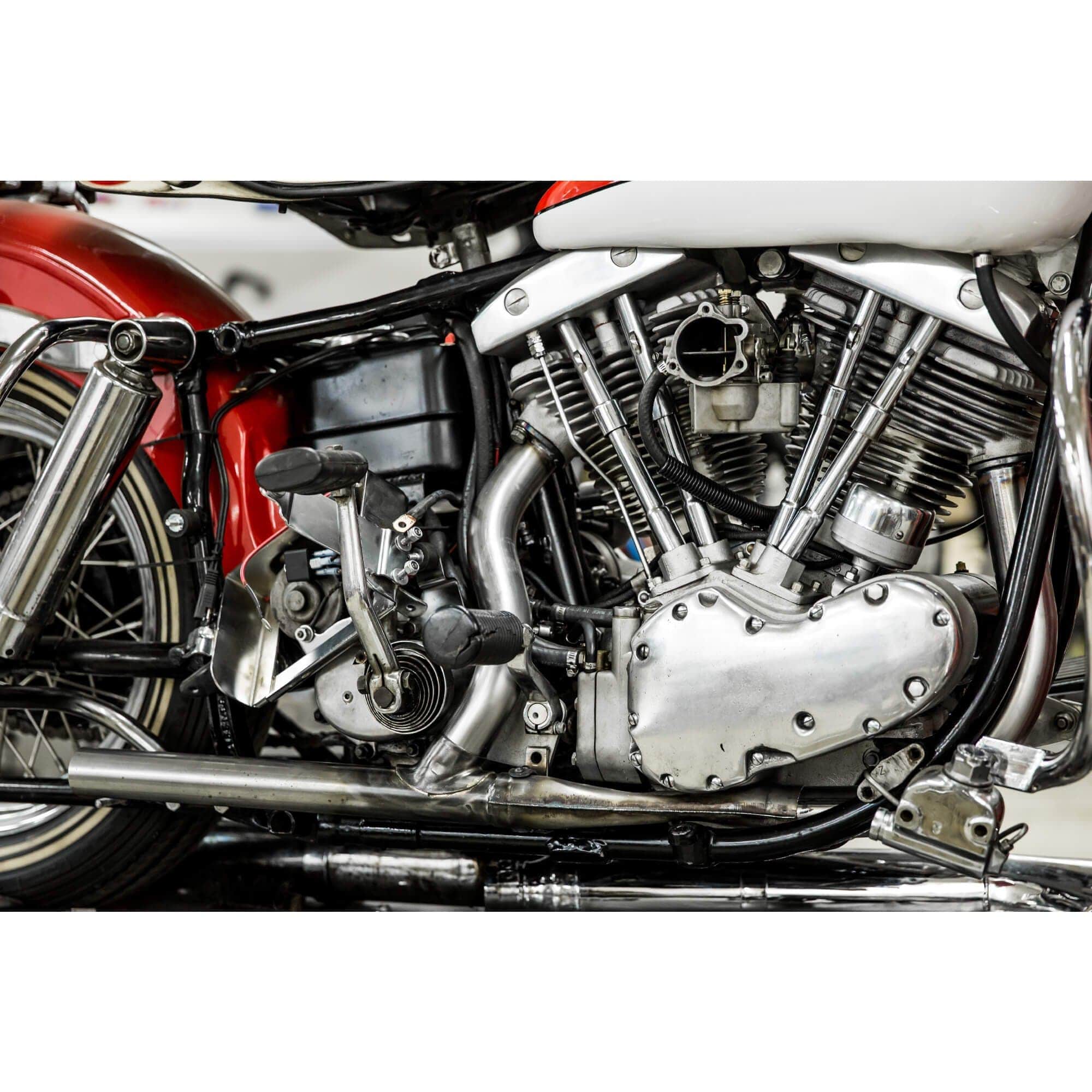 Exhaust Pipe Set 1966-1969 Harley-Davidson Generator Shovelhead FL FLH 74 ci - Bare Steel - Image 8