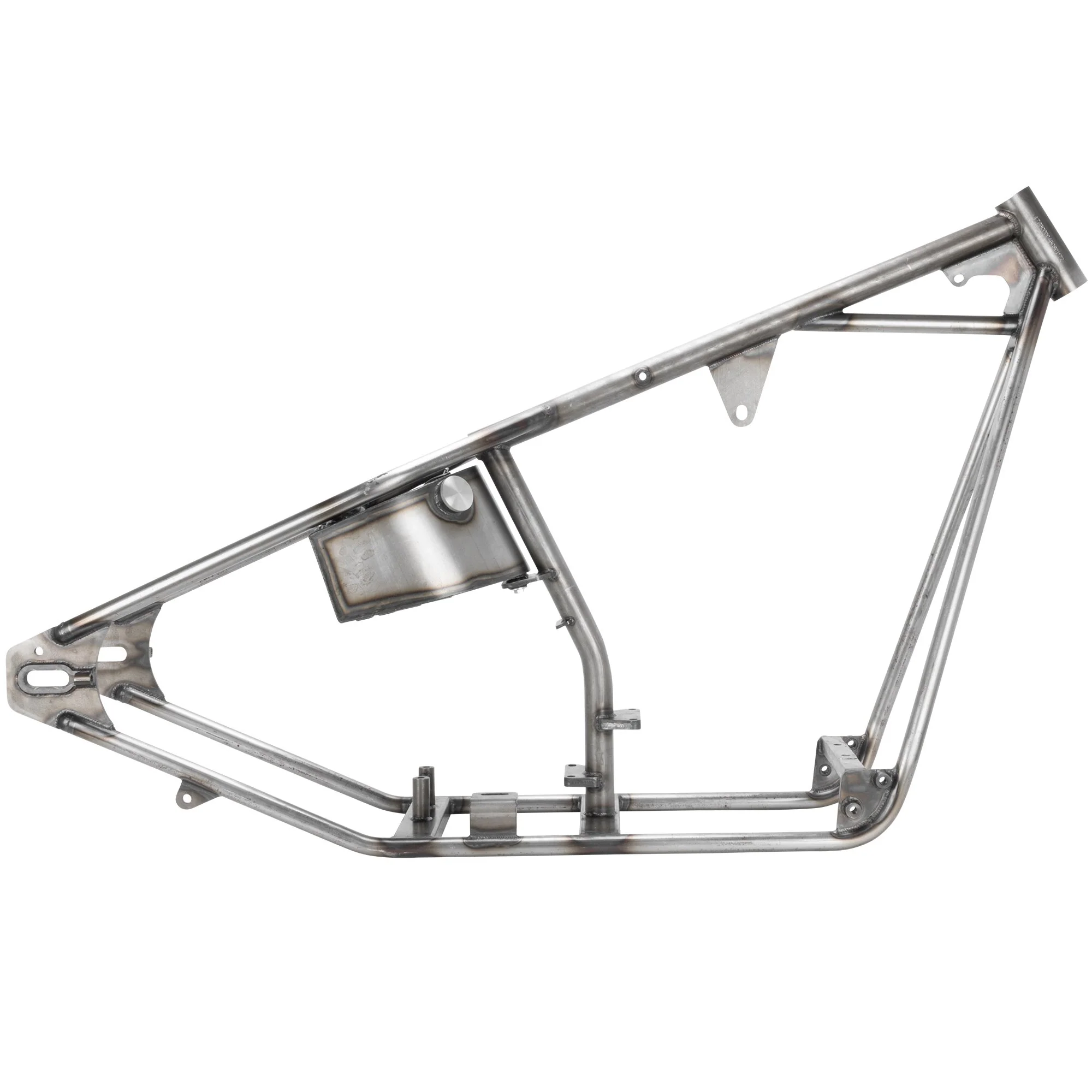Full Rigid Chopper Frame 1936-1999 Harley-Davidson Big Twin 4 Speed - 3" Up - Sporty Tank Mounts - Horseshoe Oil Tank - Image 2