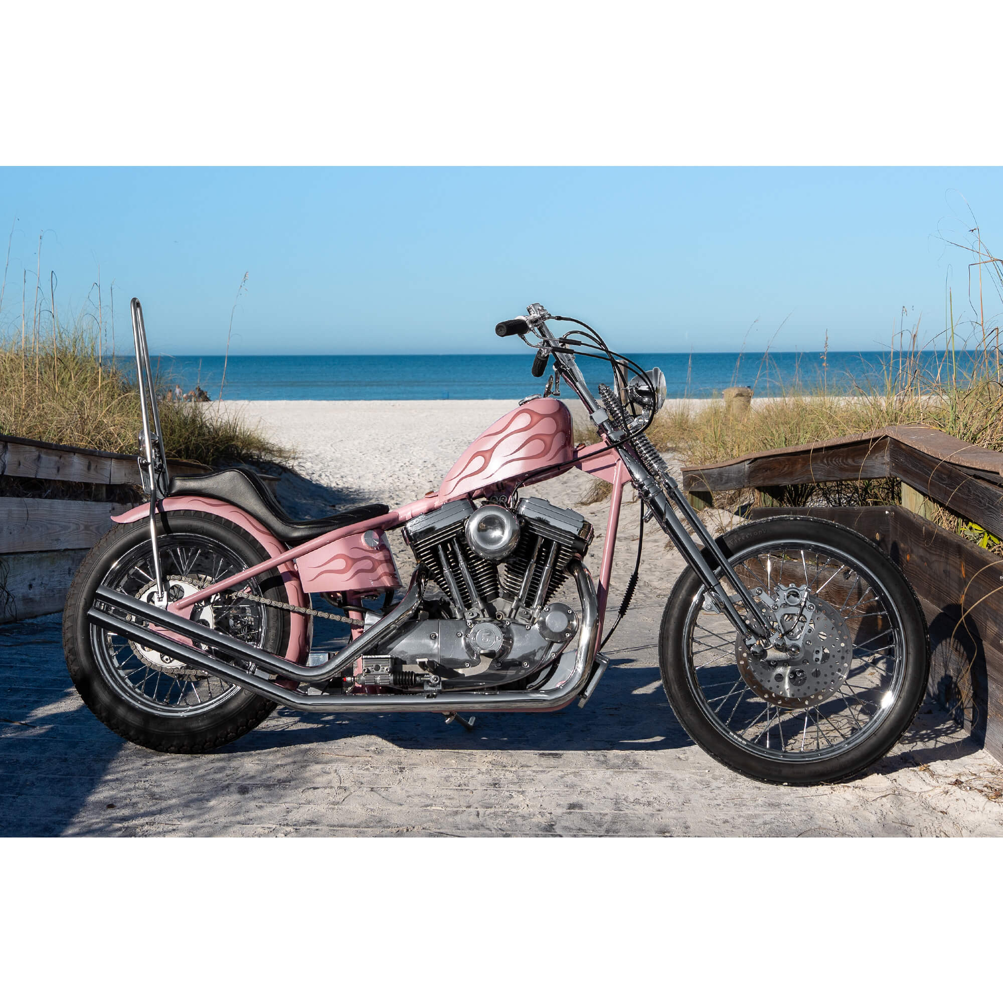 Full Rigid Frame 1986-2003 Harley-Davidson Sportsters - Frisco Tank Mounts - Horseshoe Oil Tank - Image 3