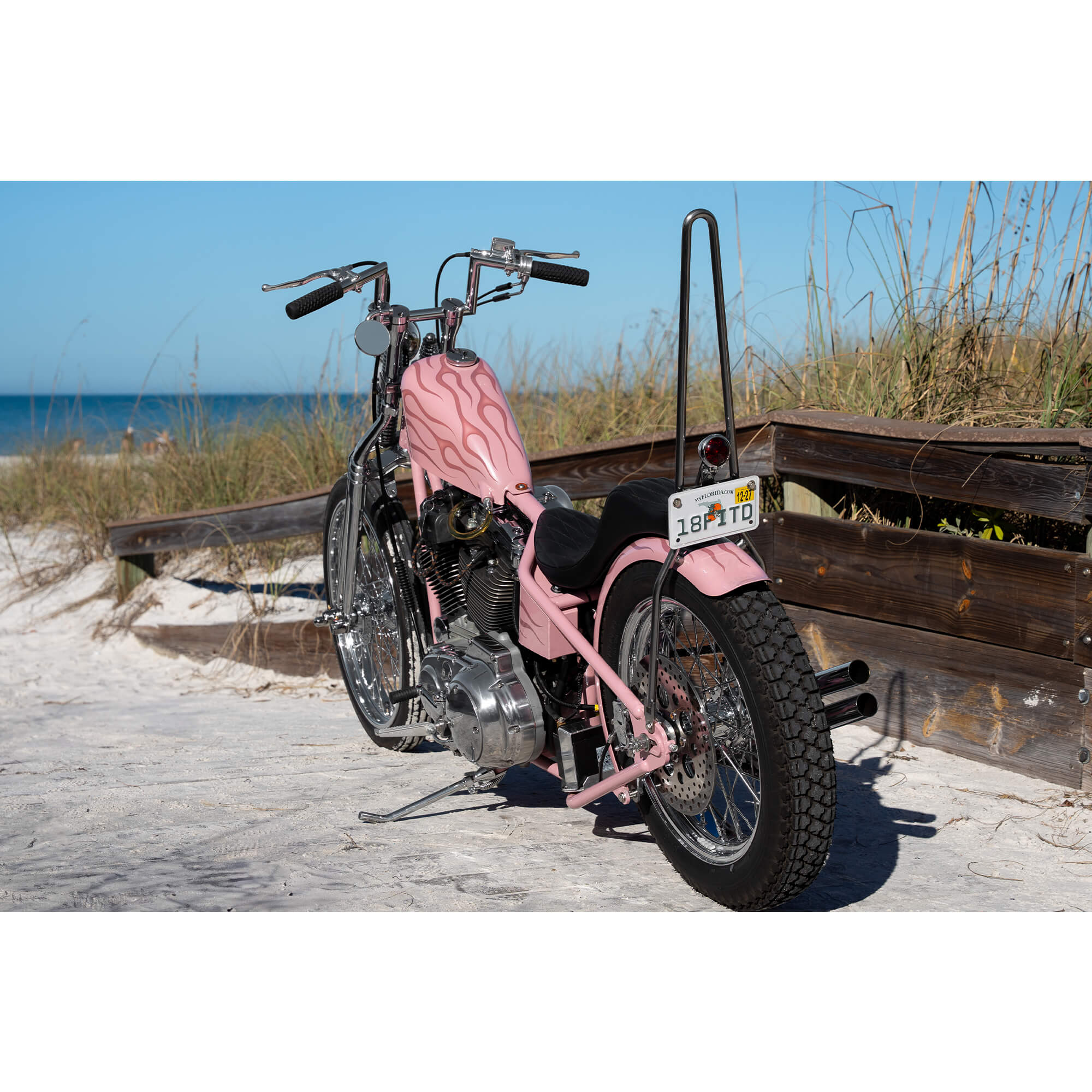 Full Rigid Frame 1986-2003 Harley-Davidson Sportsters - Frisco Tank Mounts - Horseshoe Oil Tank - Image 4