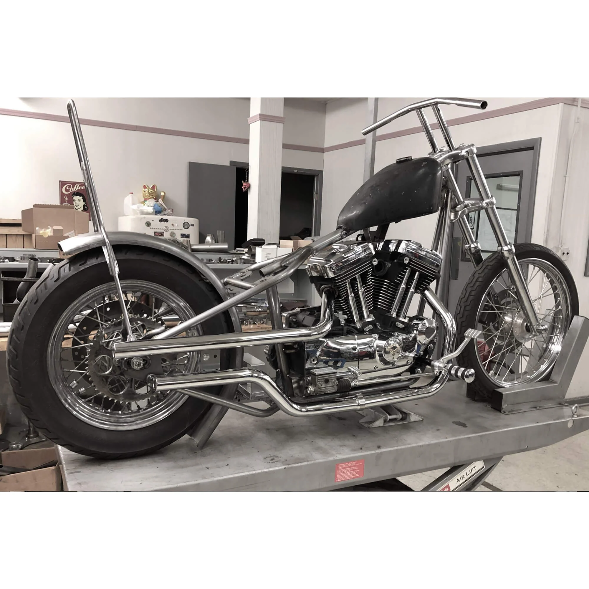 Harley Evo Upswept Shotgun Exhaust Pipe Set for 1986-2003 Sportster Rigid Applications - Image 9