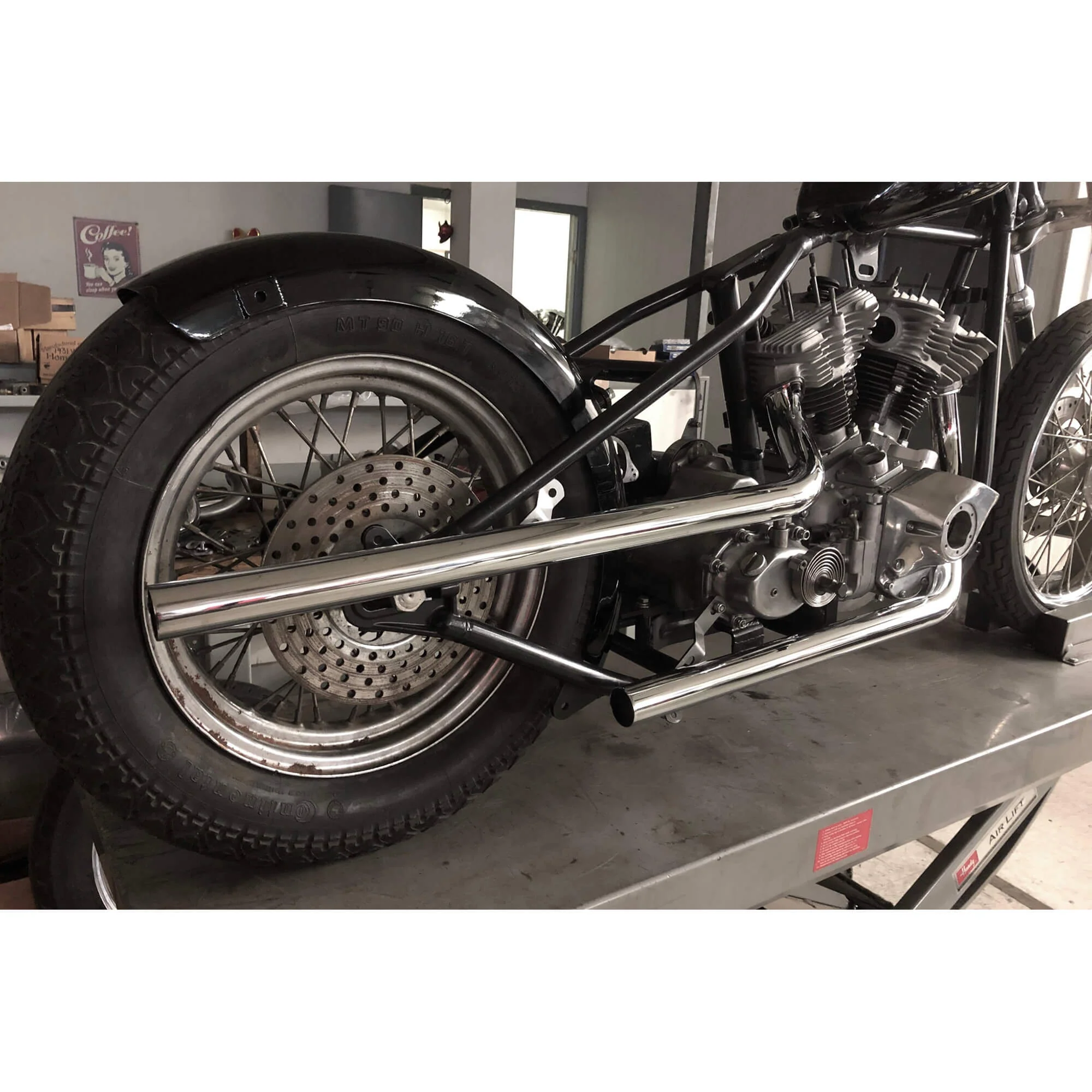 Hi Lo Shotgun Exhaust Pipe Set 1970-1984 Harley-Davidson Shovelhead - Image 10