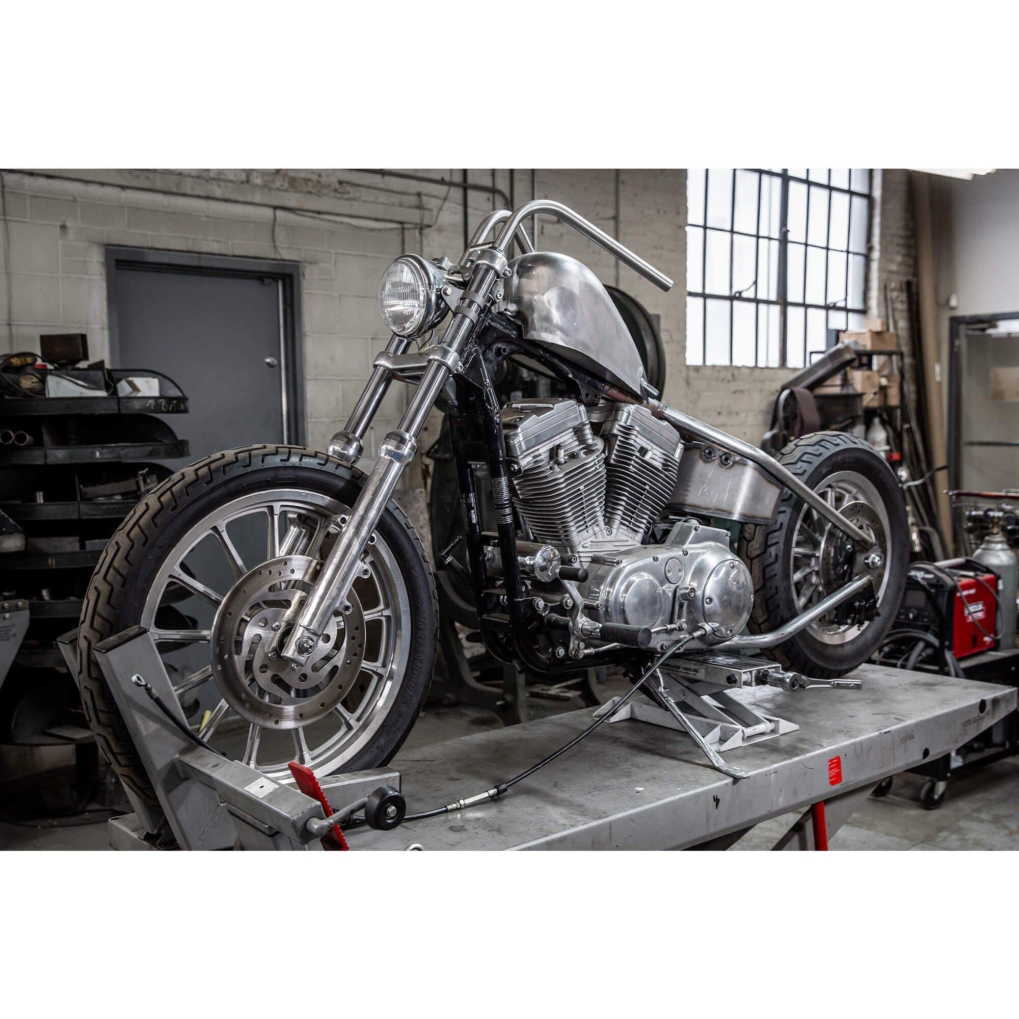 Side Mount Headlight Bracket Set for Harley 39mm Narrow Glide Front Forks - Image 10