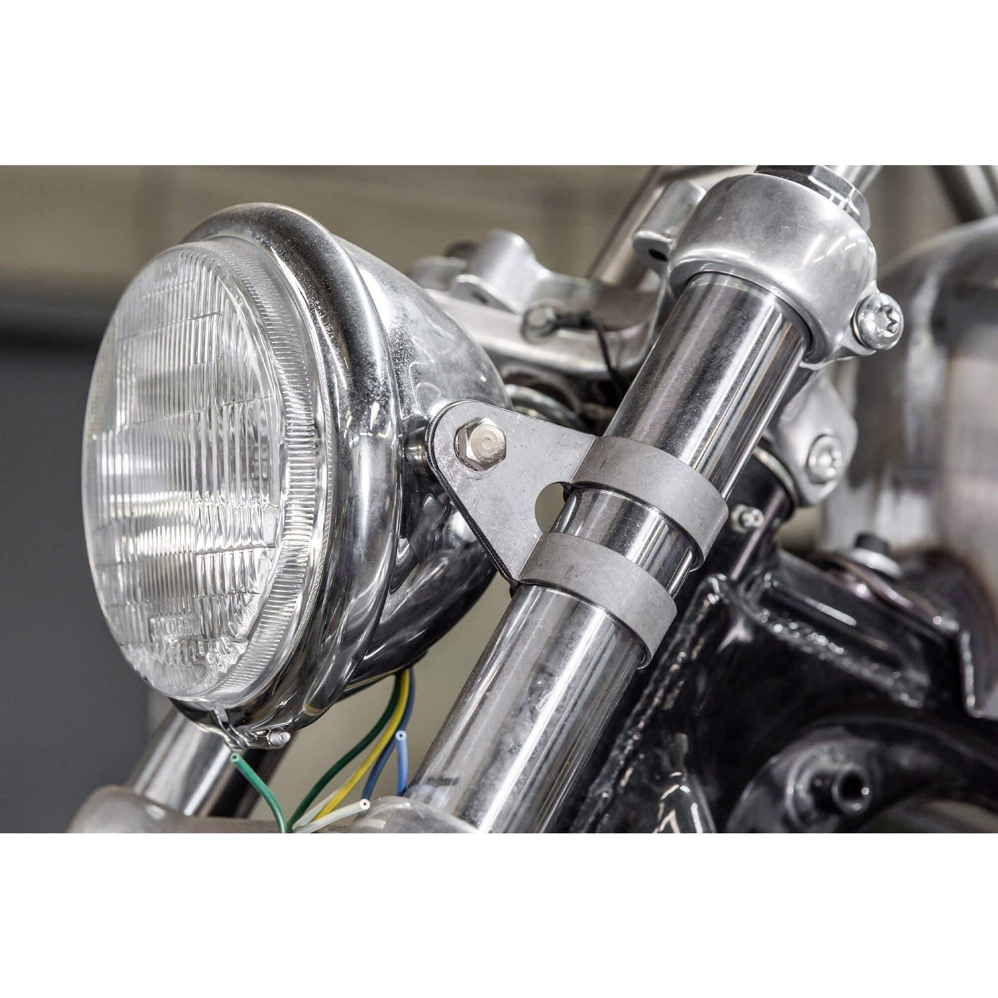 Side Mount Headlight Bracket Set for Harley 39mm Narrow Glide Front Forks - Image 6