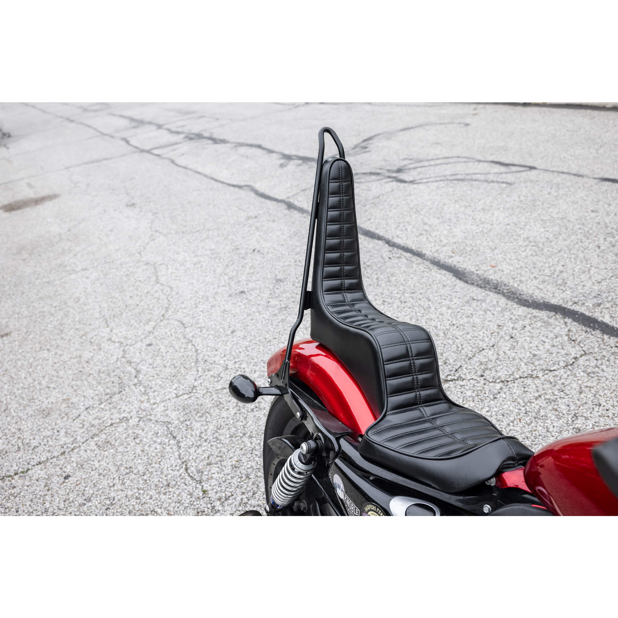 Tall Chopper Bolt On Sissy Bar With Cross Bracket - 2004 & Up Sportsters - Image 22