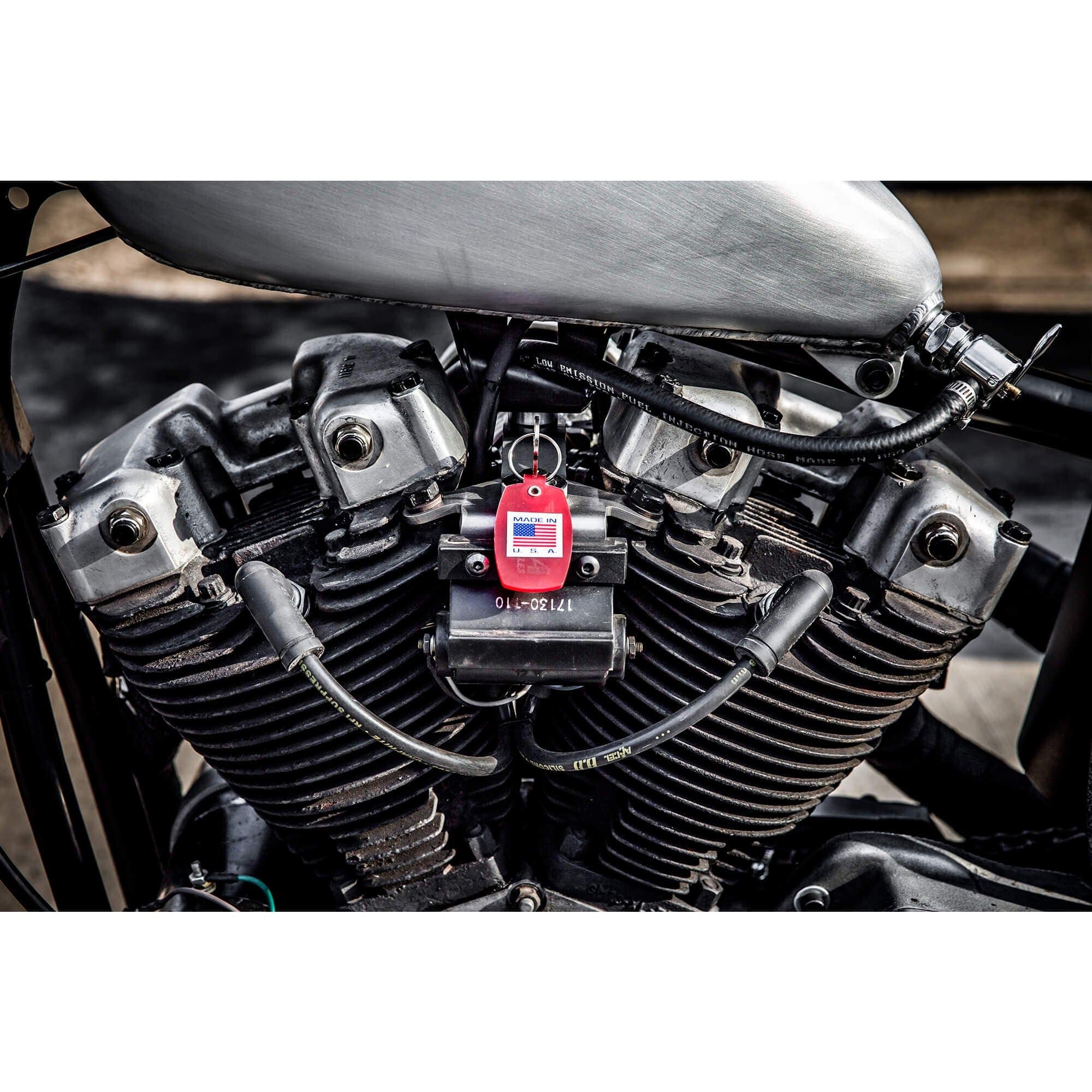Top Motor Mount - 1957 - 1985 Ironhead Sportster XL - With Coil And Crank Key Start Mount - Image 8