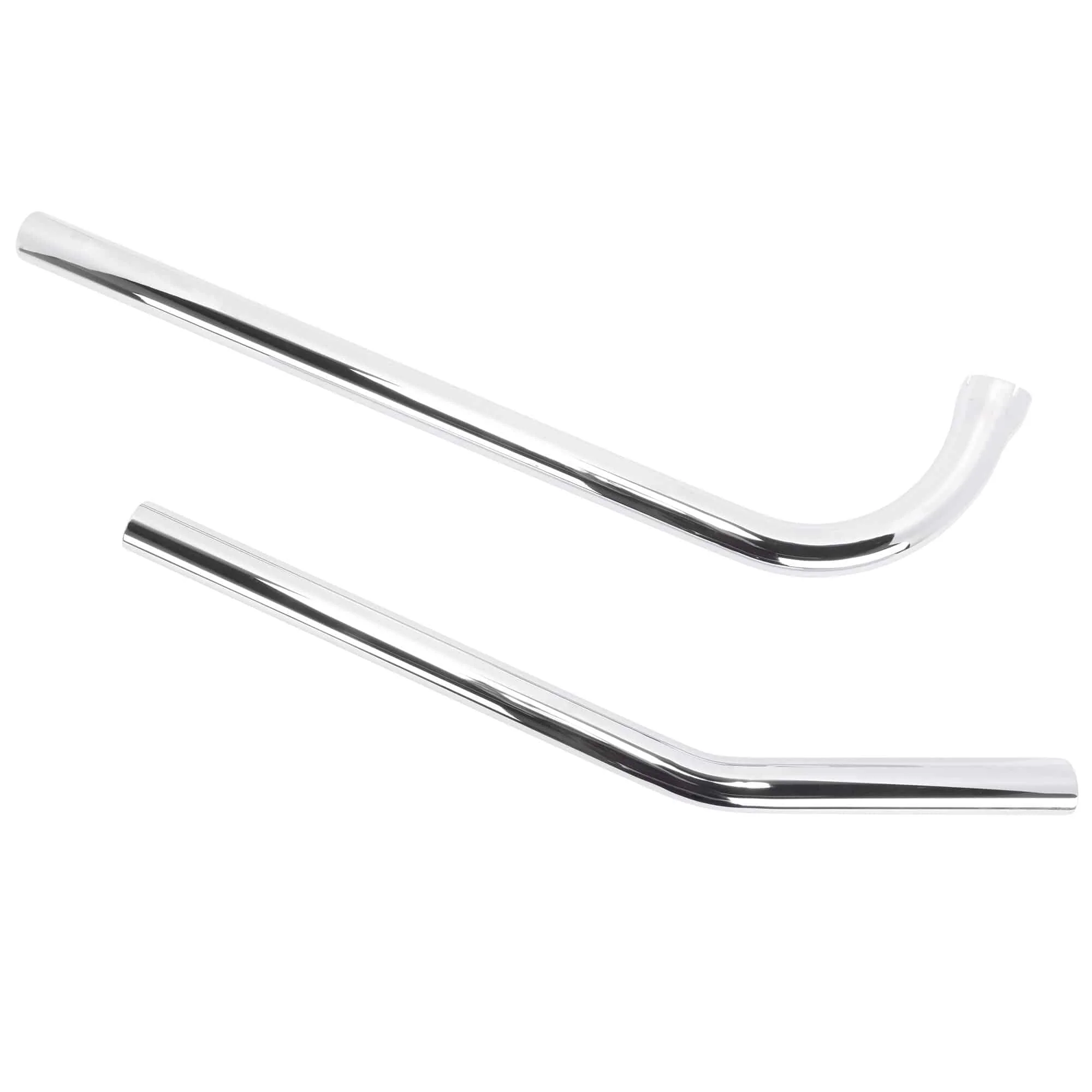 Upswept Exhaust Pipe Set 1948-1957 Harley-Davidson Rigid Panhead - Chrome