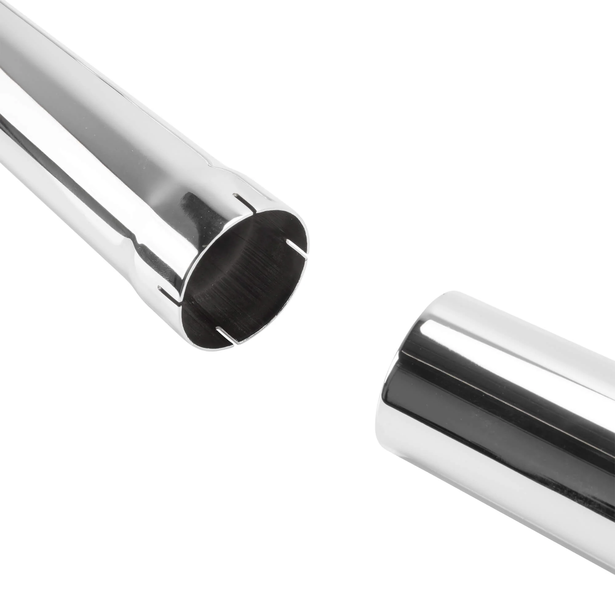 Upswept Shotgun Exhaust Pipe Set for 1970-1984 Harley-Davidson Shovelhead Rigid Applications - Image 10