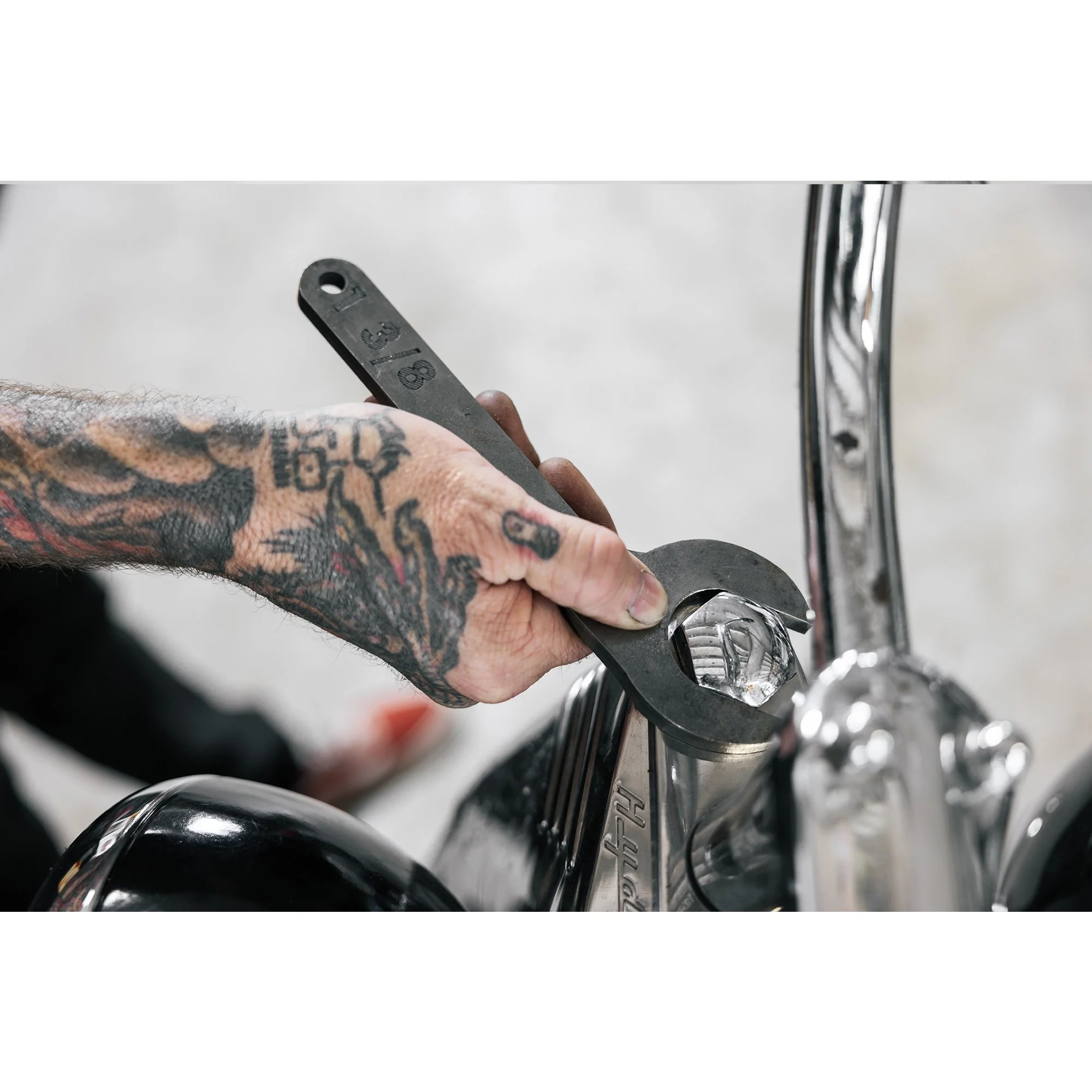 1-3/8" Wrench for Top Fork Nut Harley-Davidson Hydra Glide/Big Twin Large Axle Nut - Image 6