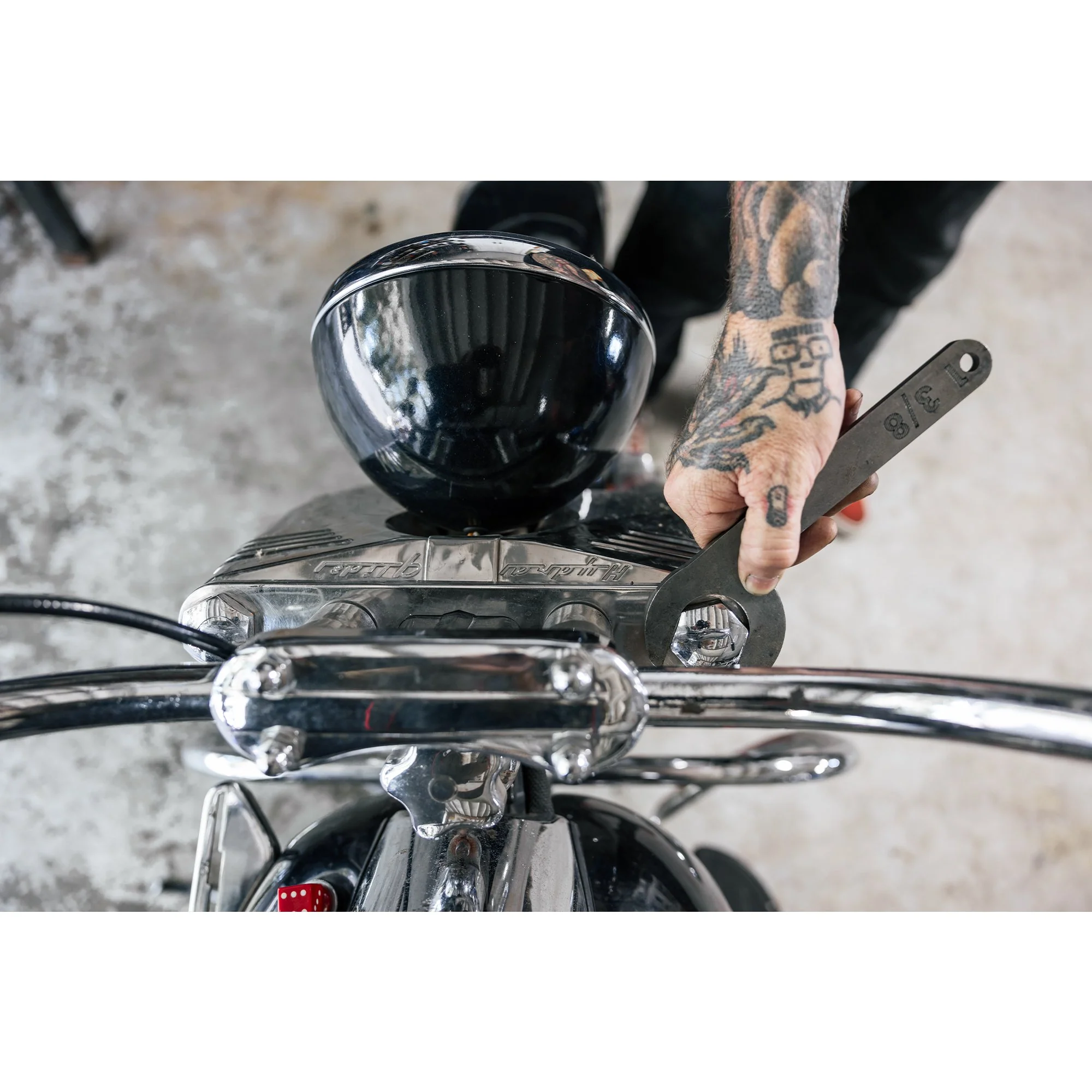 1-3/8" Wrench for Top Fork Nut Harley-Davidson Hydra Glide/Big Twin Large Axle Nut - Image 7