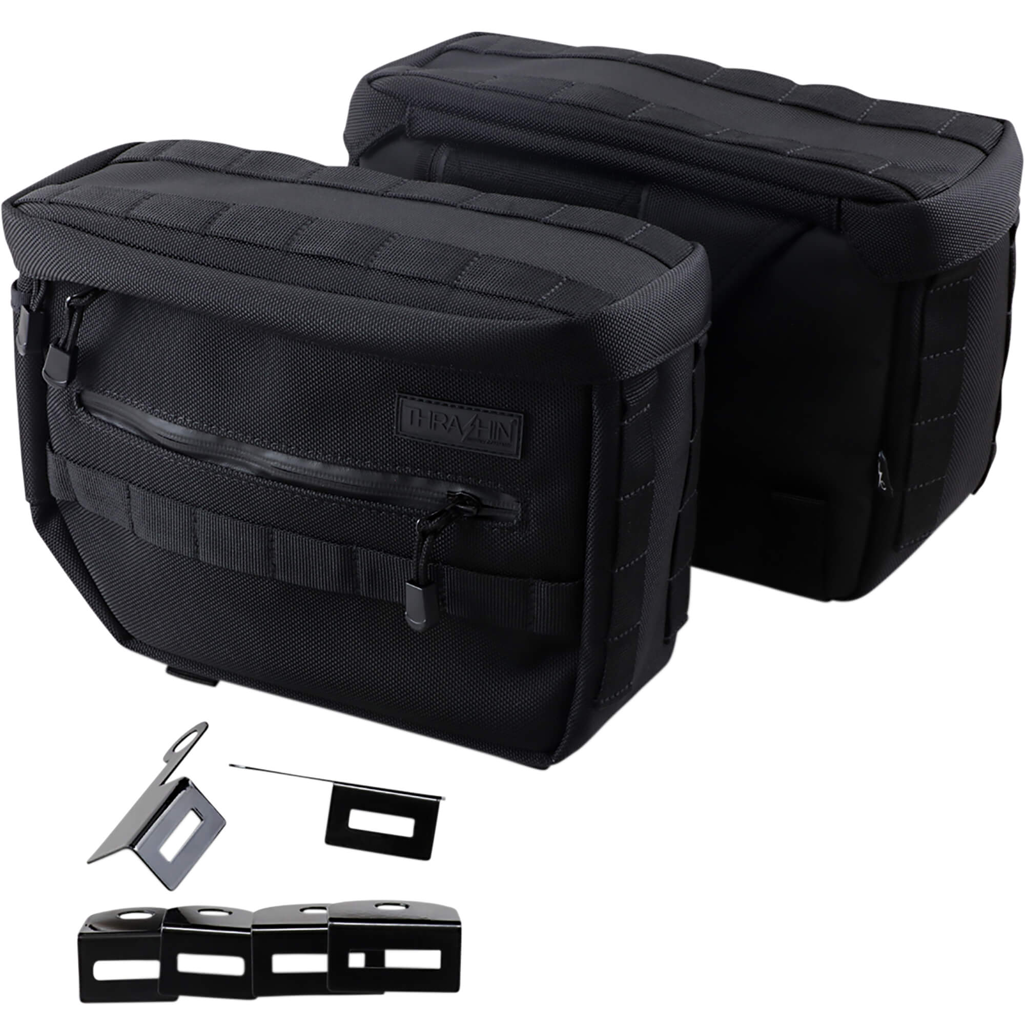 Thrashin Supply Essential Saddlebags - Black