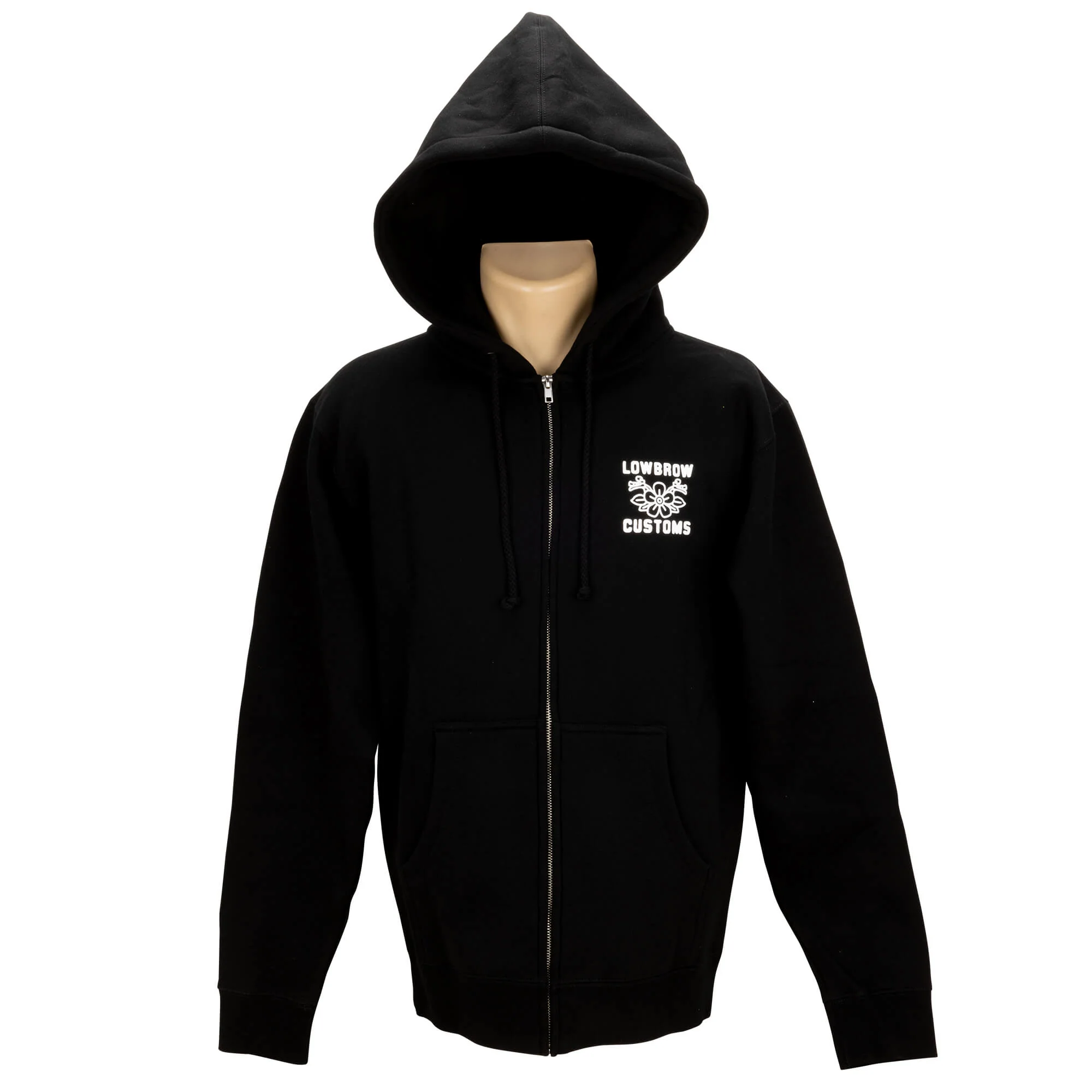 Throttle Club Zip-up Hooded Sweatshirt - Image 3