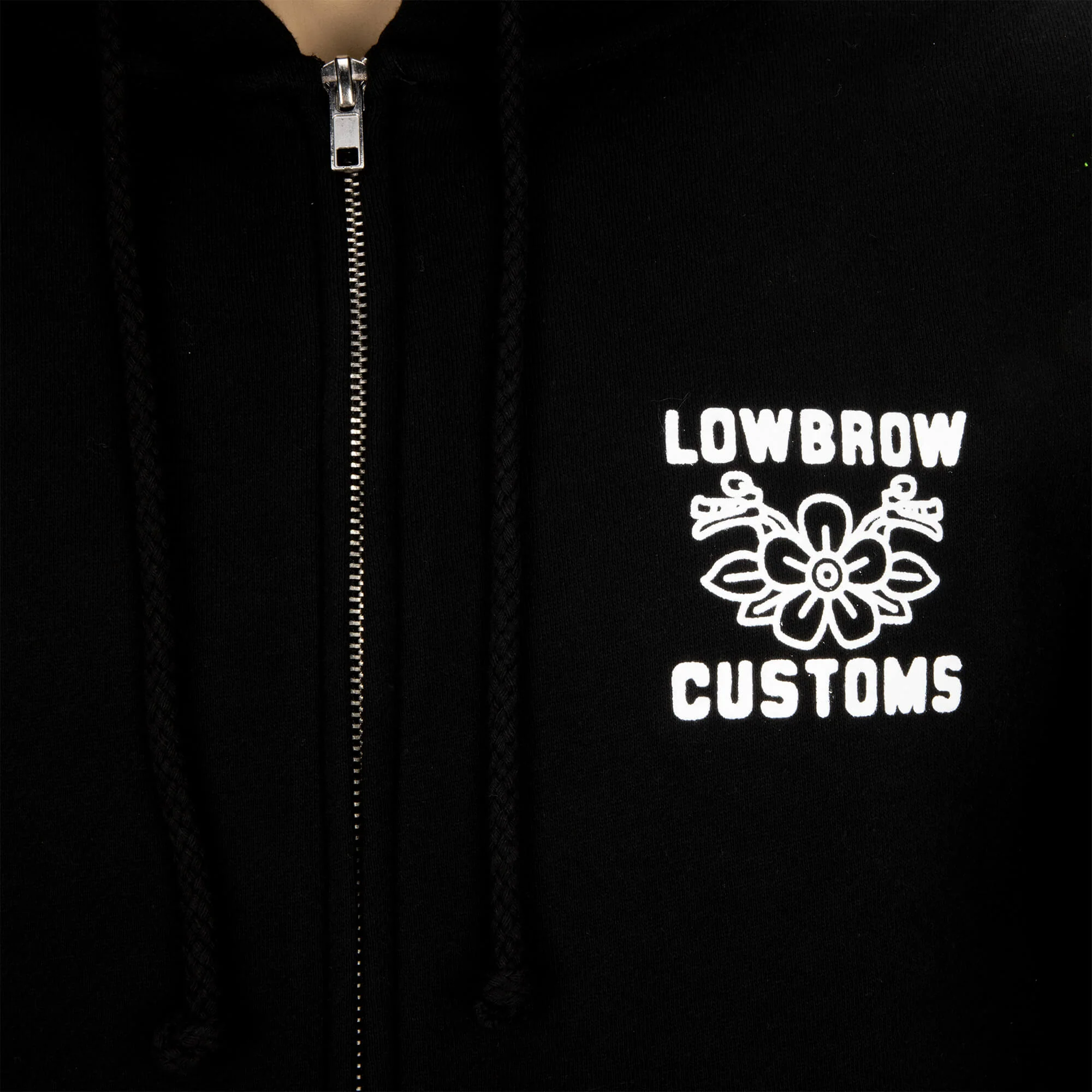 Throttle Club Zip-up Hooded Sweatshirt - Image 5