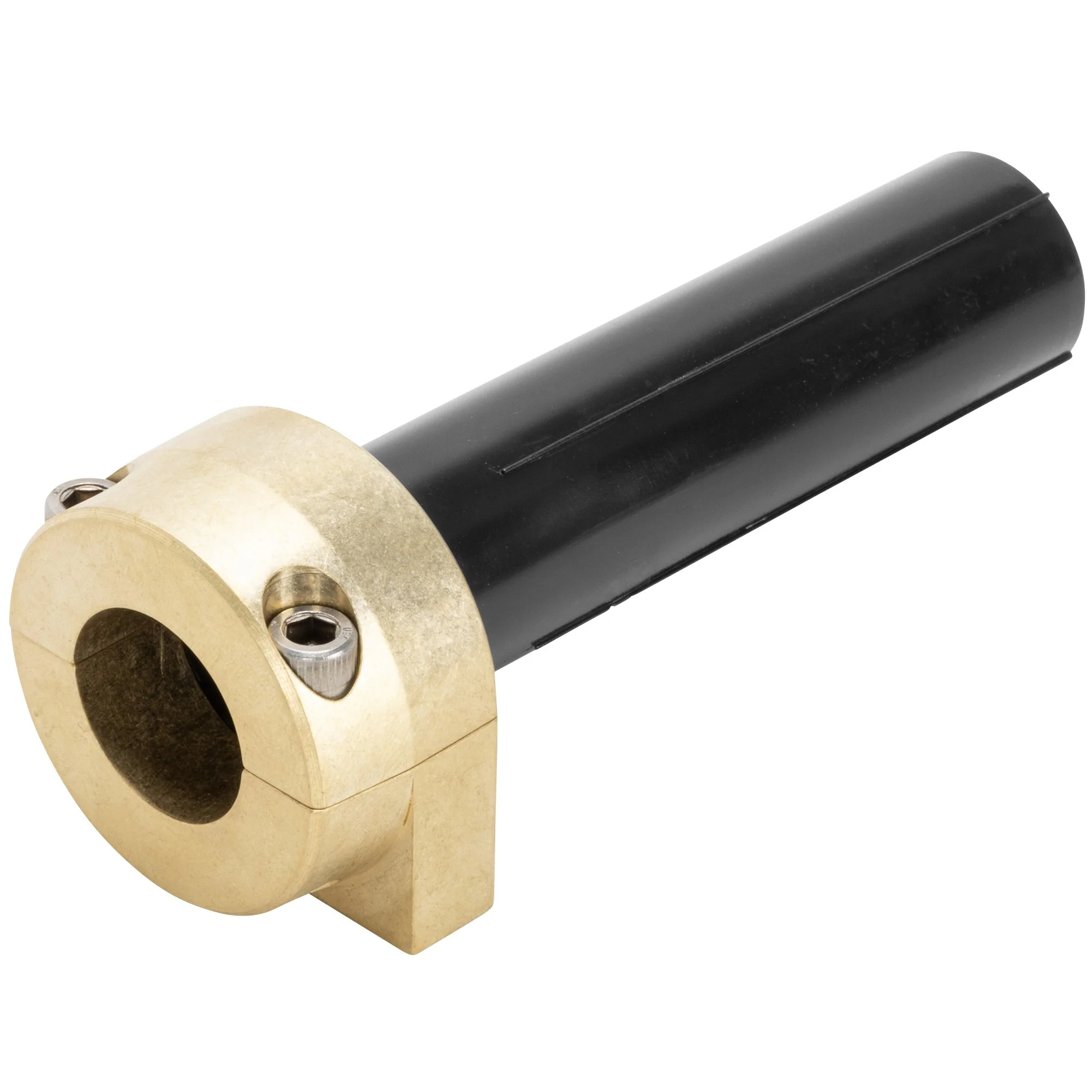 Throttle Housing 1996 & up Harley Push-In Dual Cable - Brass - 1 inch