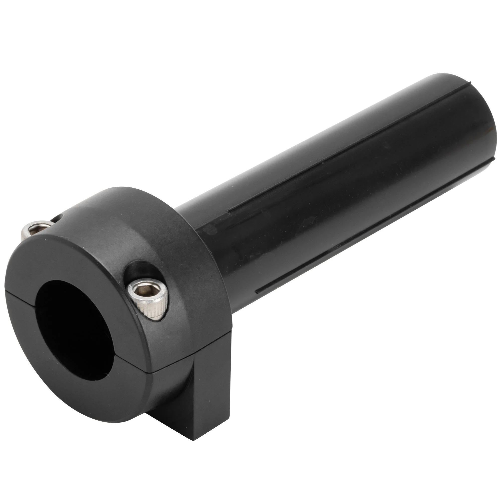 Throttle Housing 1981-1995 Harley Thread-In Dual Cable - Black - 1 Inch