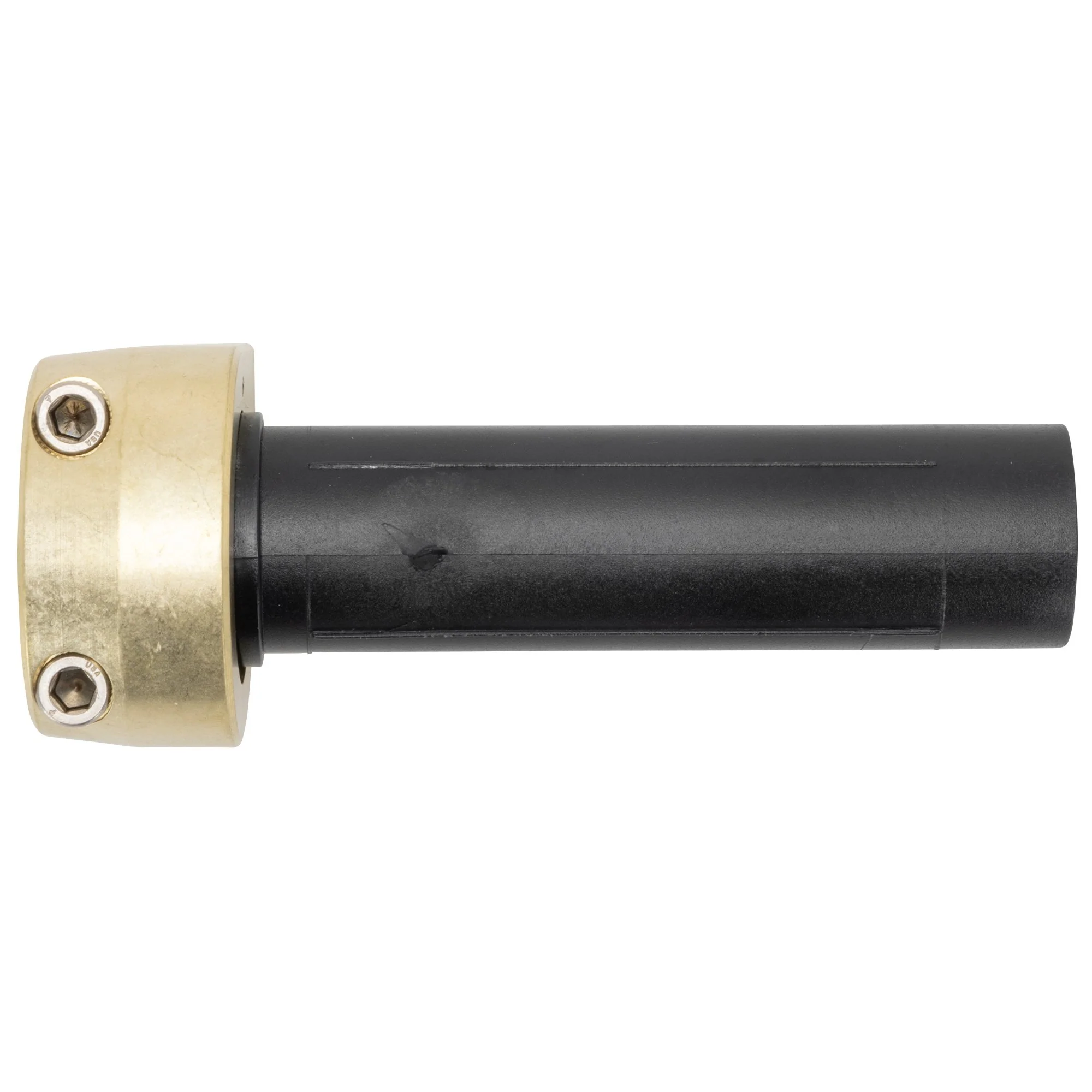 Throttle Housing 1981-1995 Harley Thread-In Single Cable - Brass - 1 inch - Image 2
