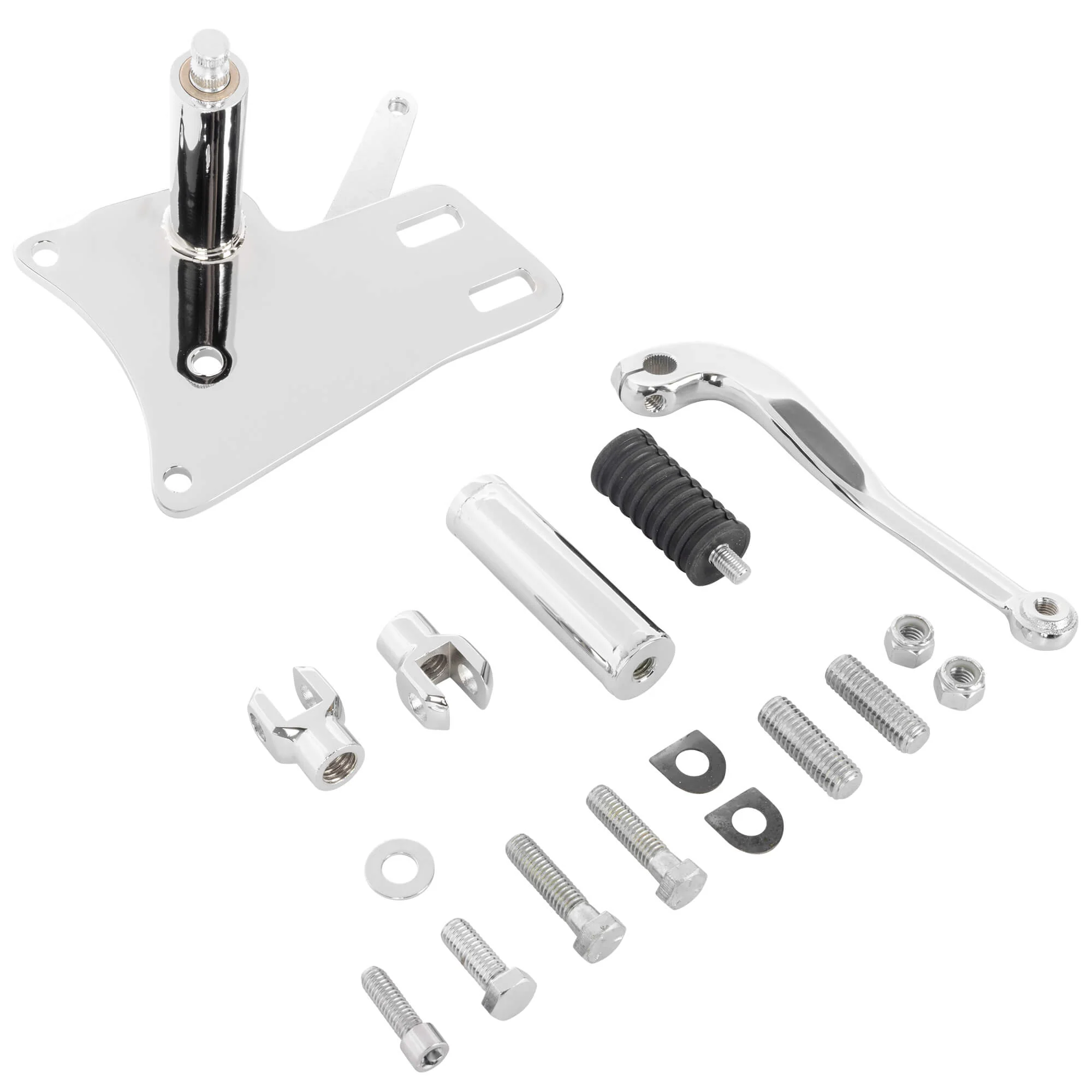 Midway Mid Controls 1970-1984 Harley-Davidson Shovelhead 1984-1999 Evo - Chrome - Image 2