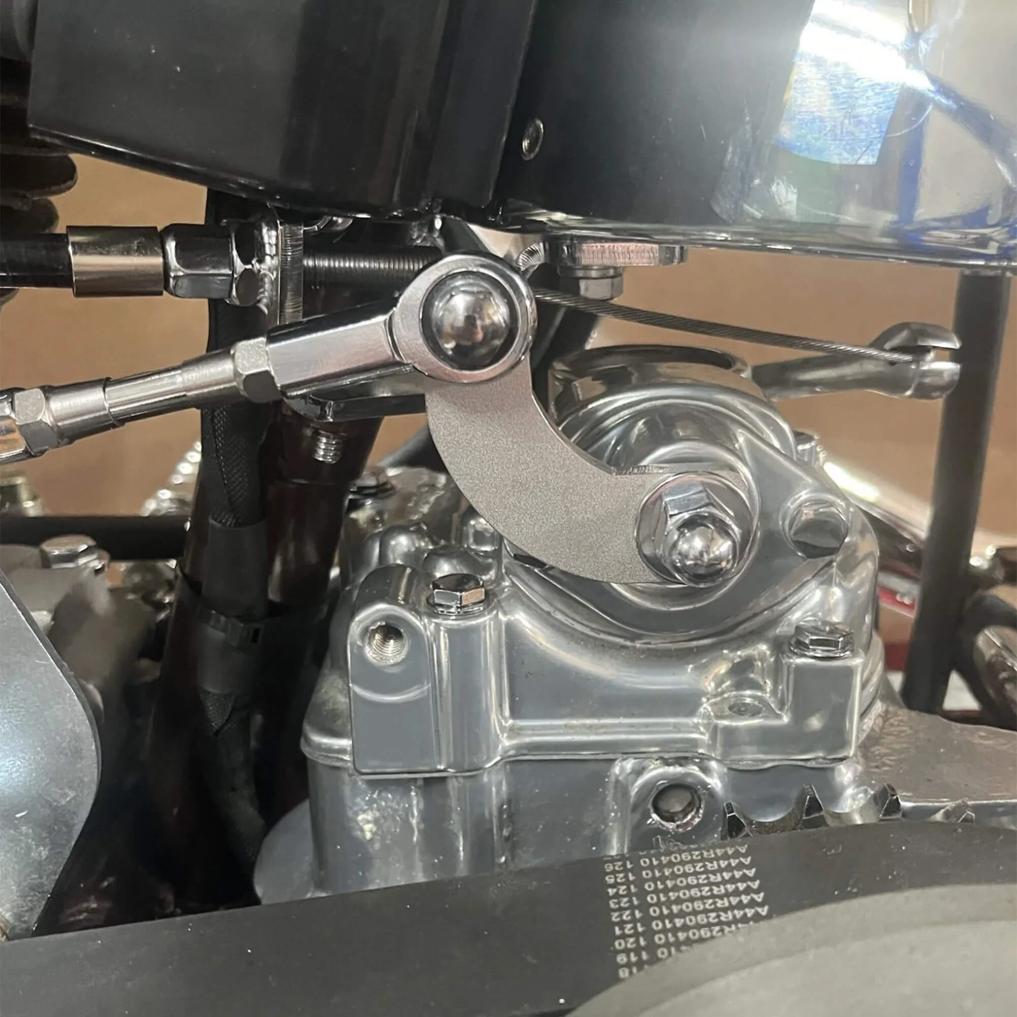 Rotary Top Shift Lever 1979-1986 Harley-Davidson Transmissions 4 Speeds - Stainless Steel - Image 3