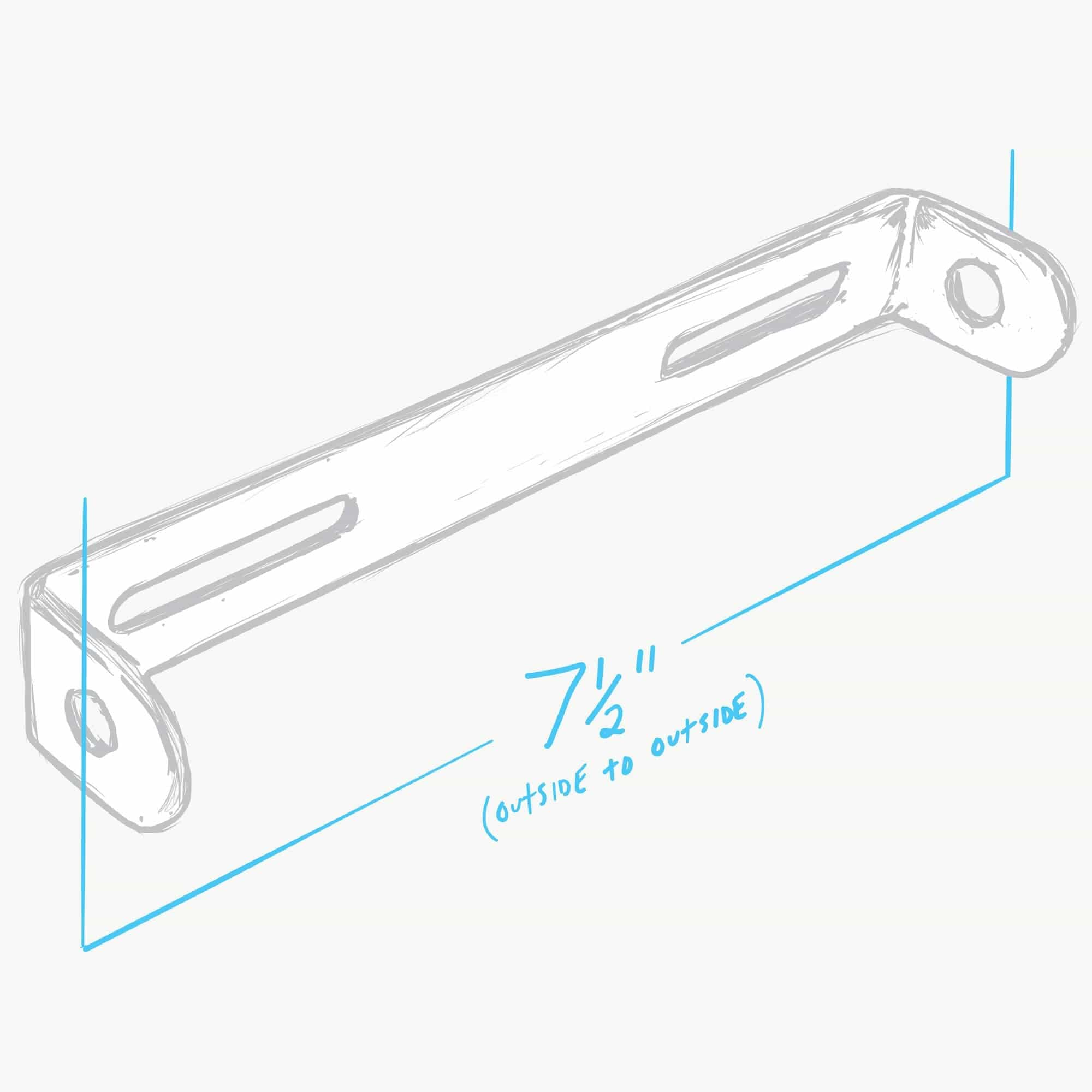Turn Signal Bar Universal License Plate Mount - Image 2