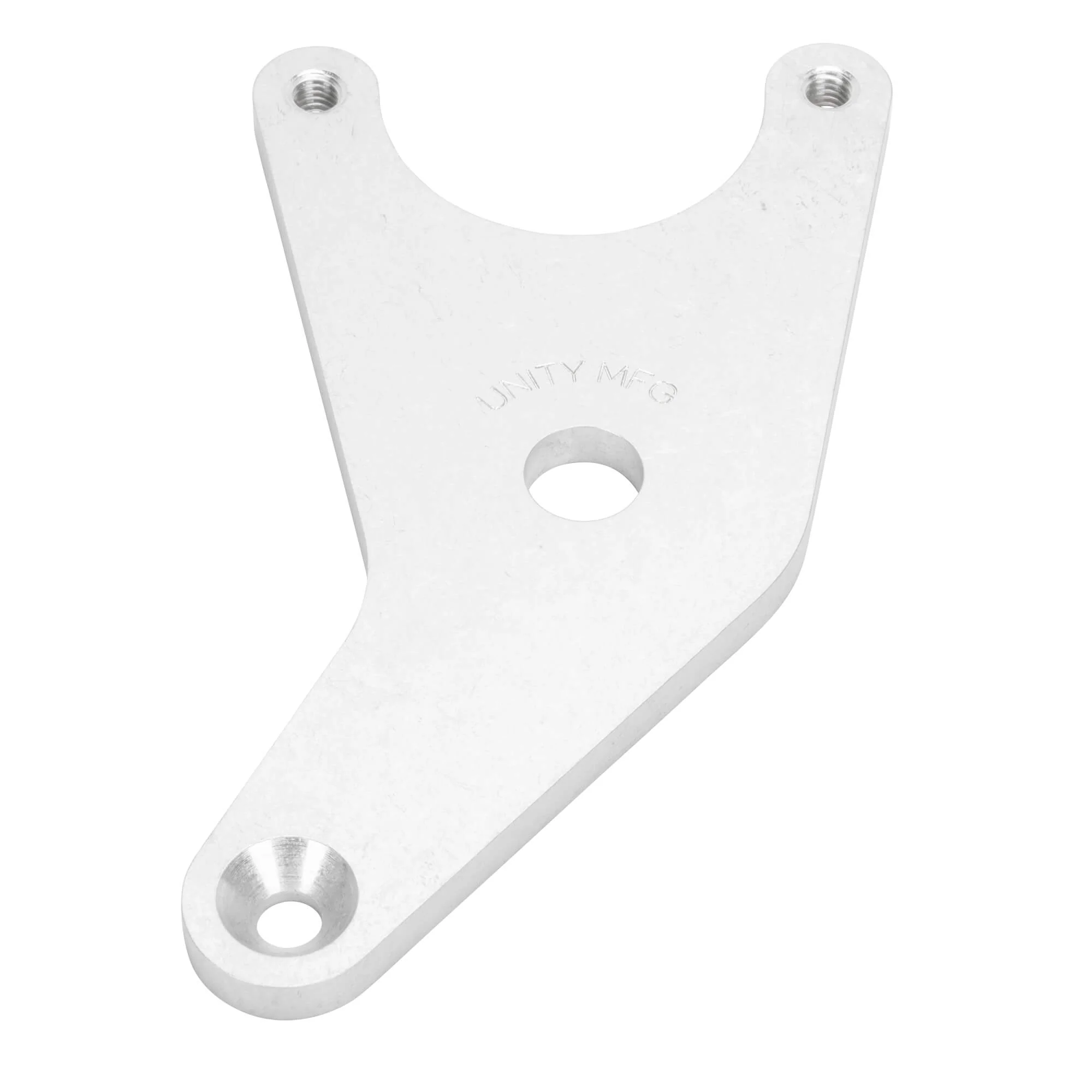 Rear Brake Caliper Bracket for Swingarm Harleys - 10" Rotor - 3/4" Axle - Raw - Image 4