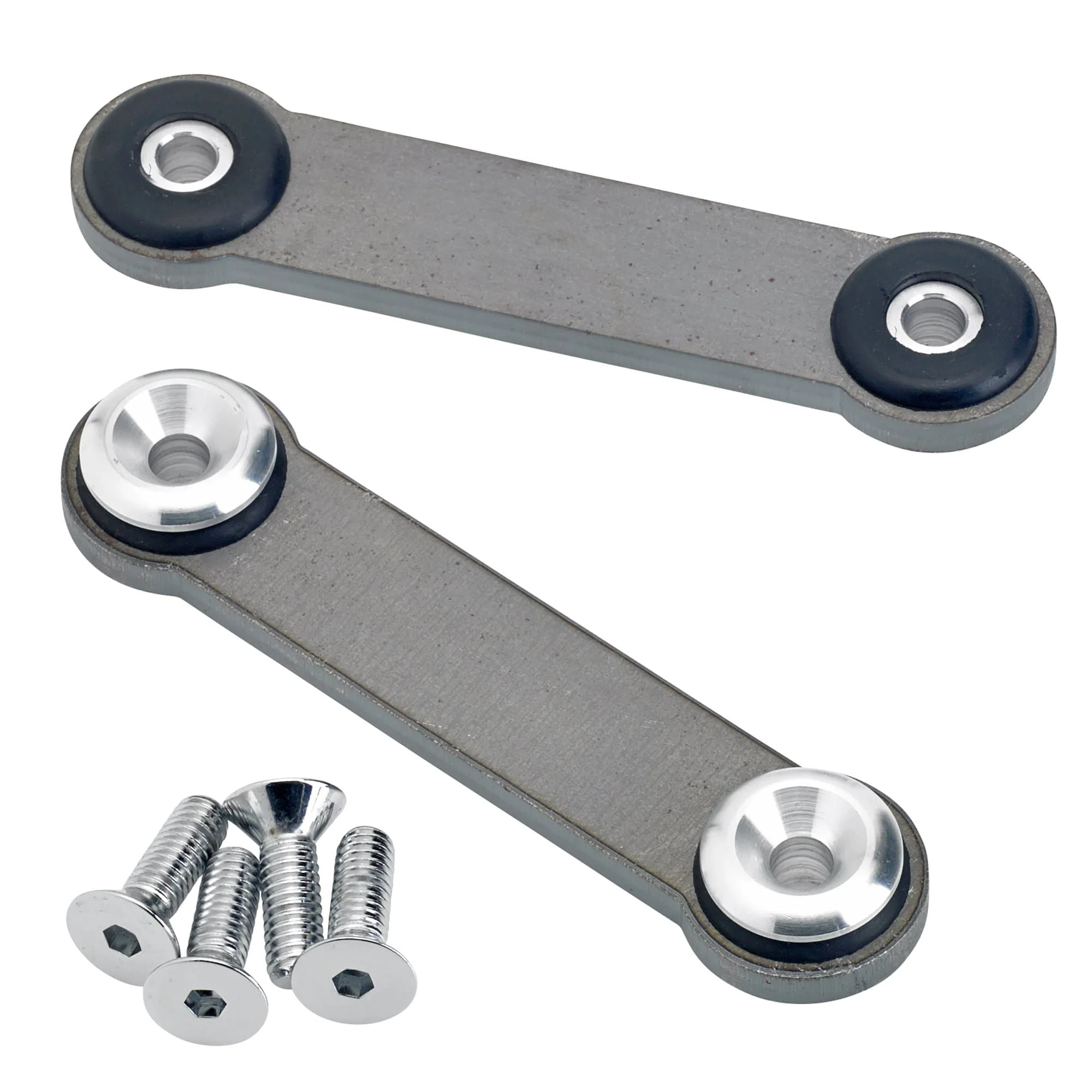 Universal Frisco Gas Tank Rubber Mounting Kit with Aluminum Inserts - Flat Head Allen - Image 2