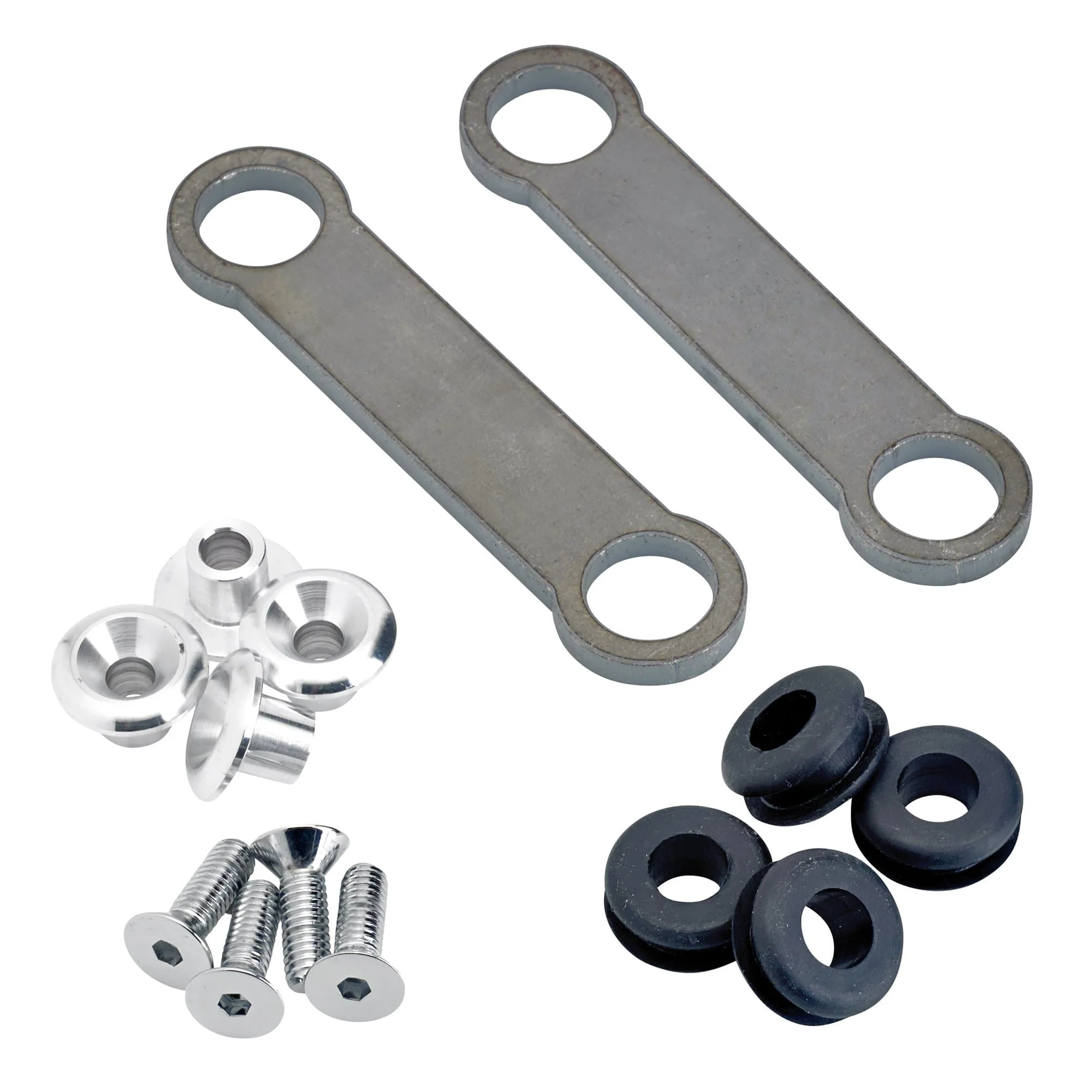 Universal Frisco Gas Tank Rubber Mounting Kit with Aluminum Inserts - Flat Head Allen - Image 3
