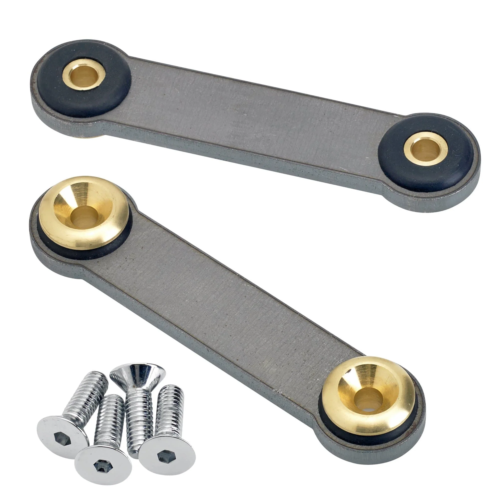Universal Frisco Gas Tank Rubber Mounting Kit with Brass Inserts - Flat Head Allen - Image 2