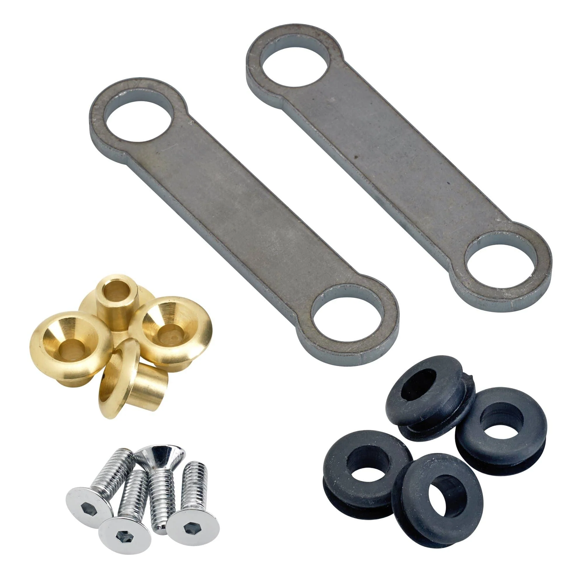 Universal Frisco Gas Tank Rubber Mounting Kit with Brass Inserts - Flat Head Allen - Image 3