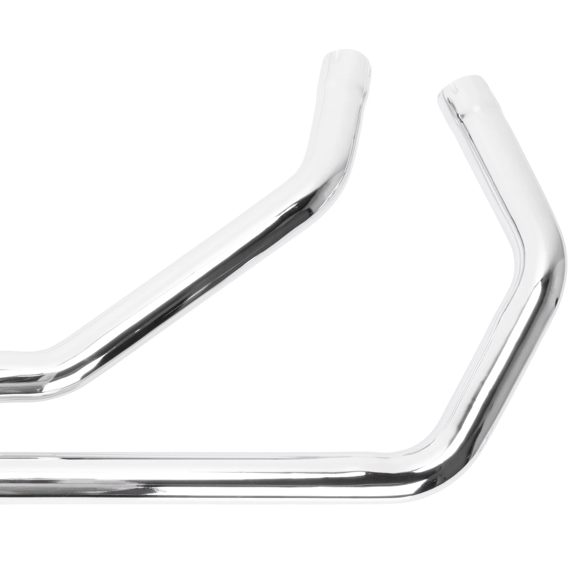 MCM Slash Cut Drag Pipes 1957-1985 Harley-Davidson Sportster (Except 1979) - Chrome - Image 7