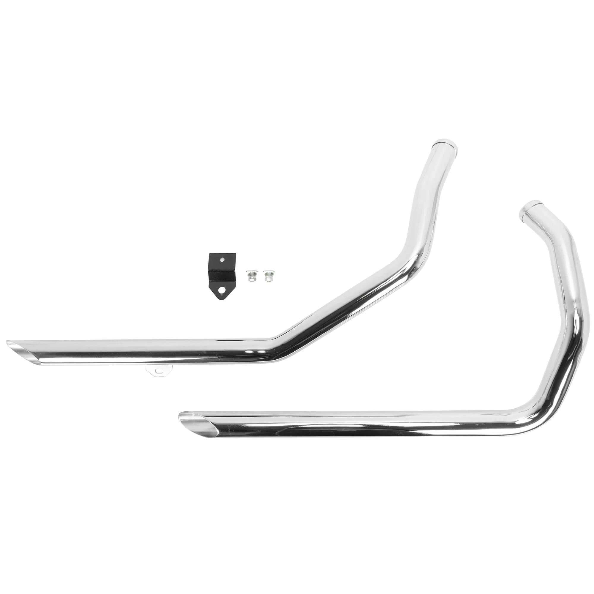 MCM Slash Cut Drag Pipes 1986-2003 Harley-Davidson Sportster - Chrome