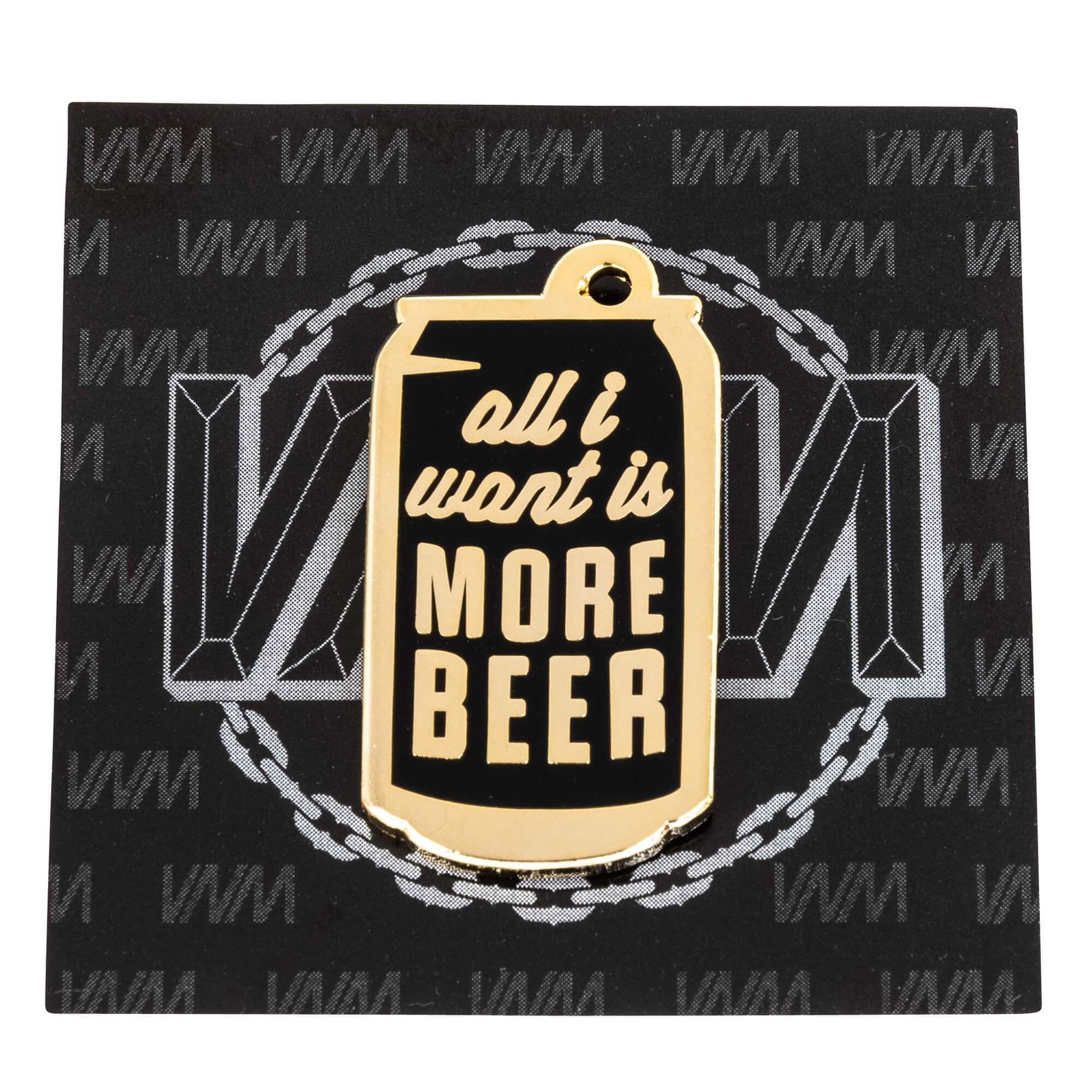 More Beer Enamel Lapel Pin - Image 2