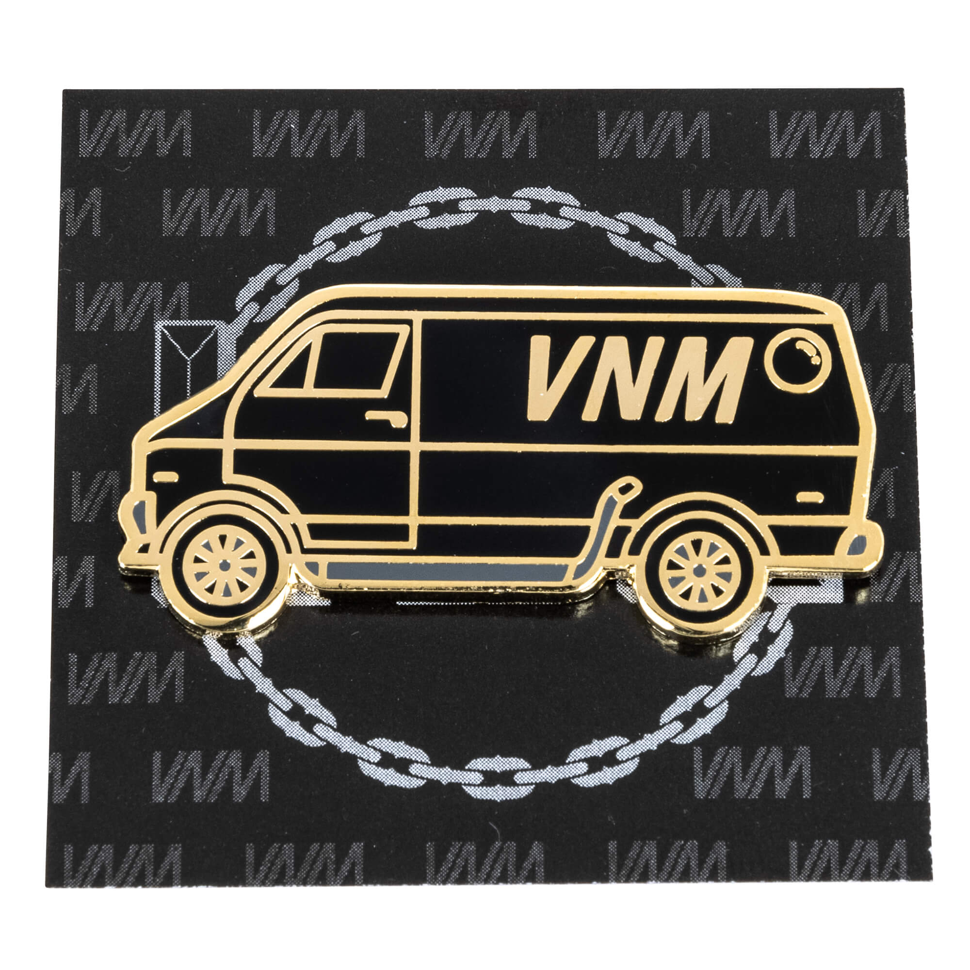 Vanner Enamel Lapel Pin - Black/Chrome - Image 2