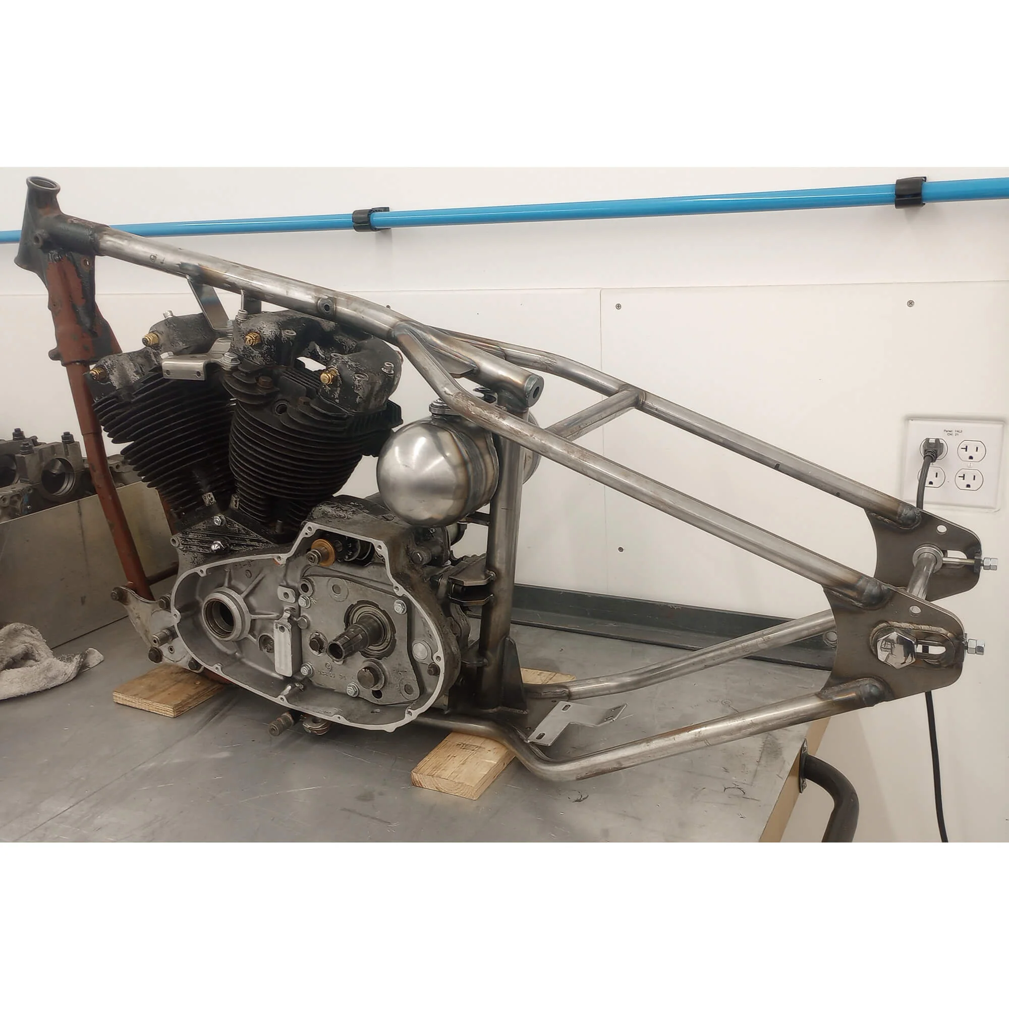 Weld-On Ironhead Hardtail Rear Frame Section for 1952-1981 Harley-Davidson Sportster - Image 16