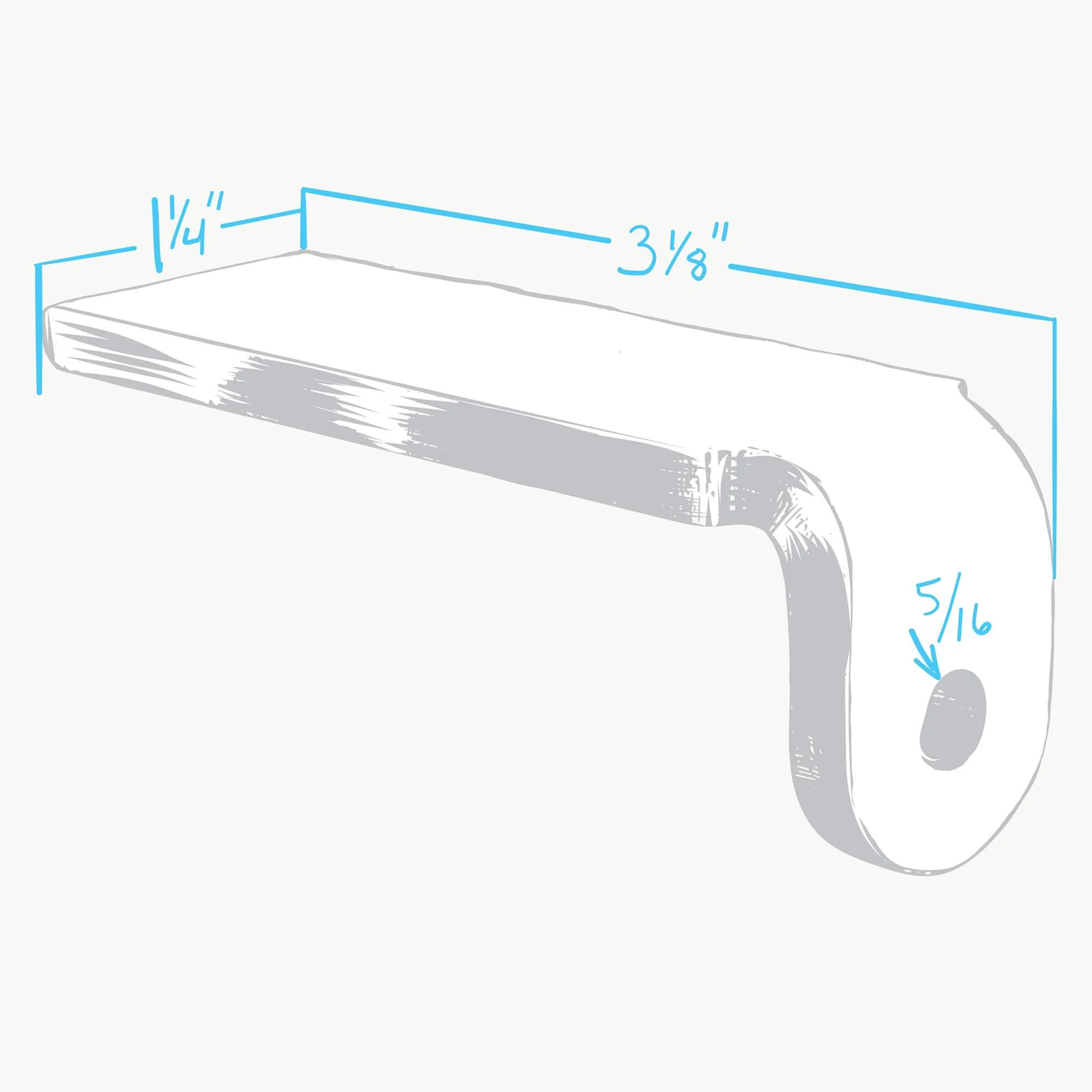 Weld-On Lower Fender Mount for Motorcycle Fenders and Universal Use - Image 3